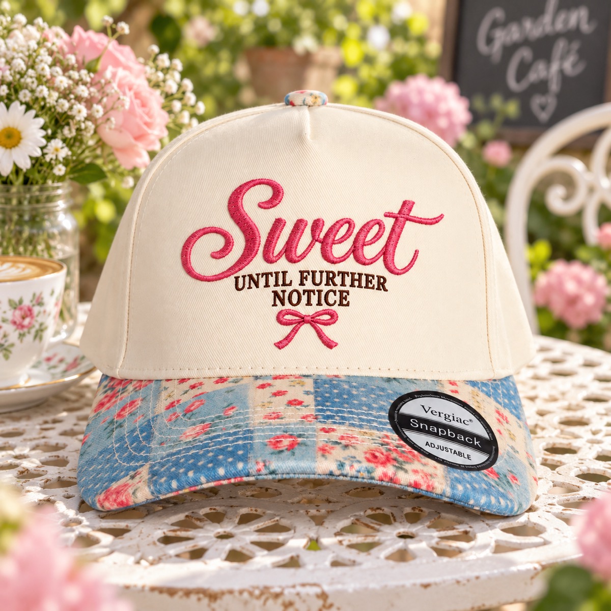 Sweet Until Further Notice 5-Panel Trucker Hat product details