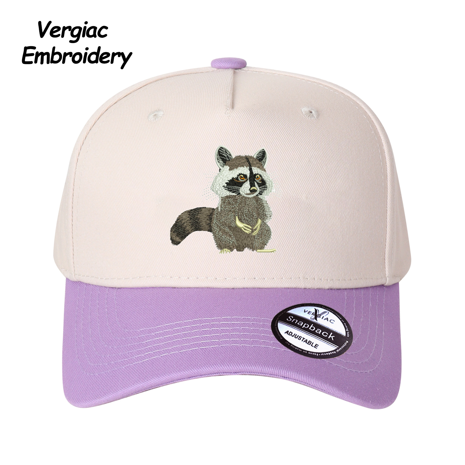 Raccoon Embroidered Trucker Hat product details