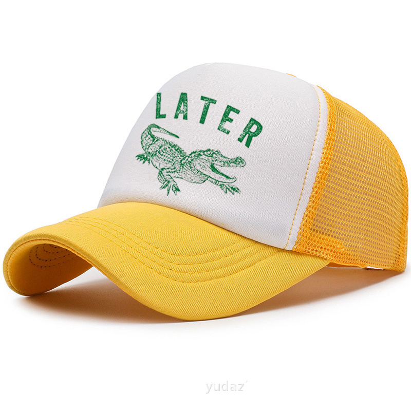 Later Alligator Embroidered Trucker Hat product details