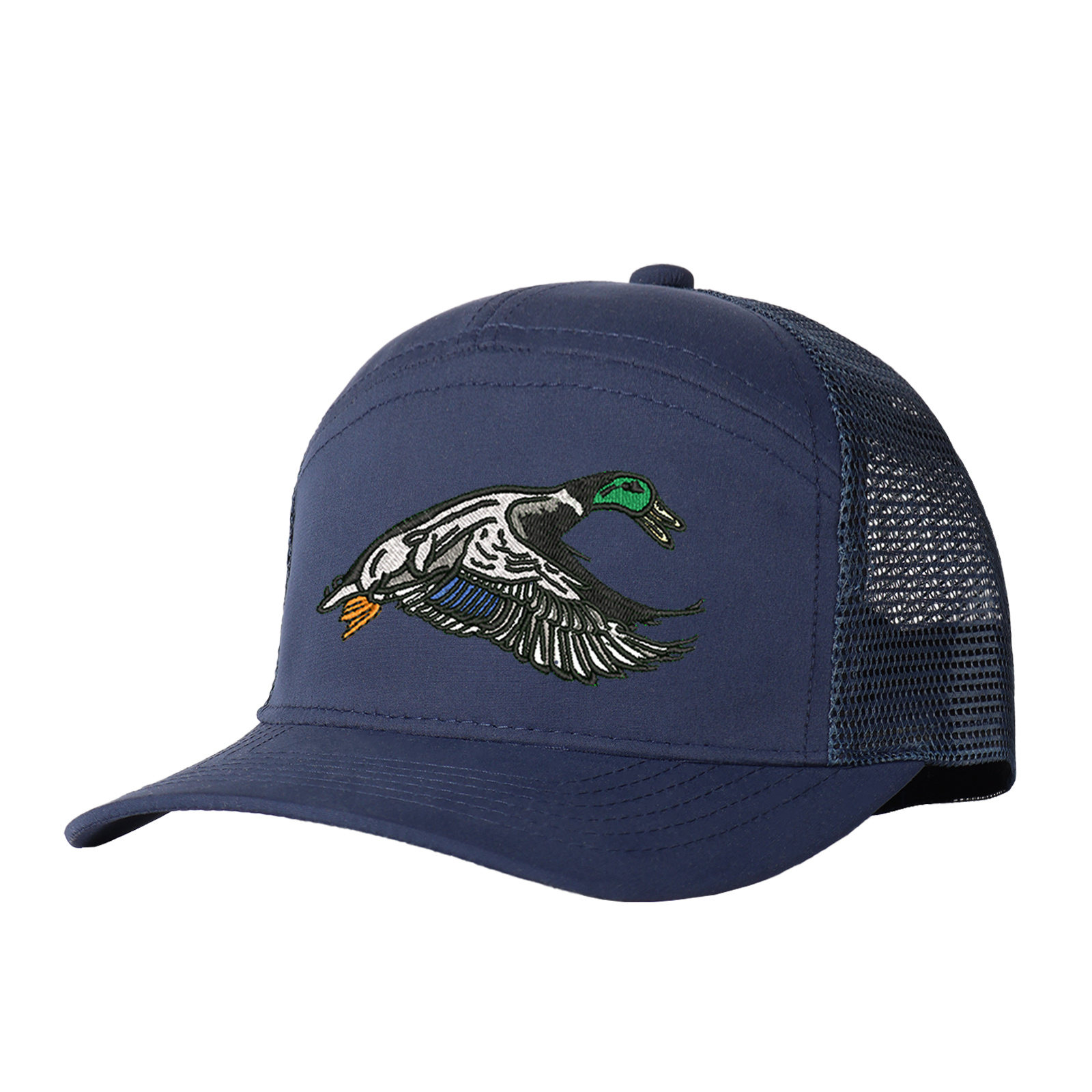 Mallard Duck Embroidered Trucker Hat product details