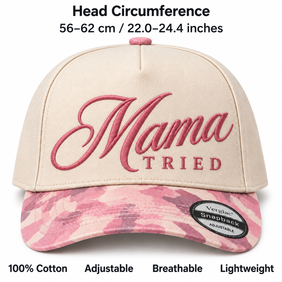 Mama Tried 5-Panel Trucker Hat product details