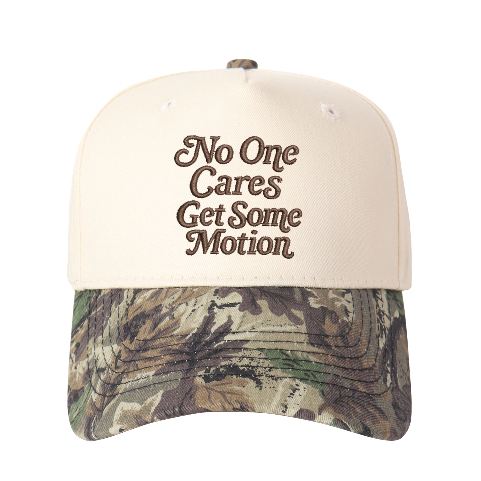 No One Cares Get Some Metion Embroidered Trucker Hat product details
