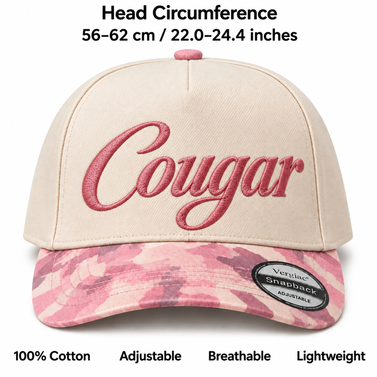 Cougar 5-Panel Trucker Hat product details