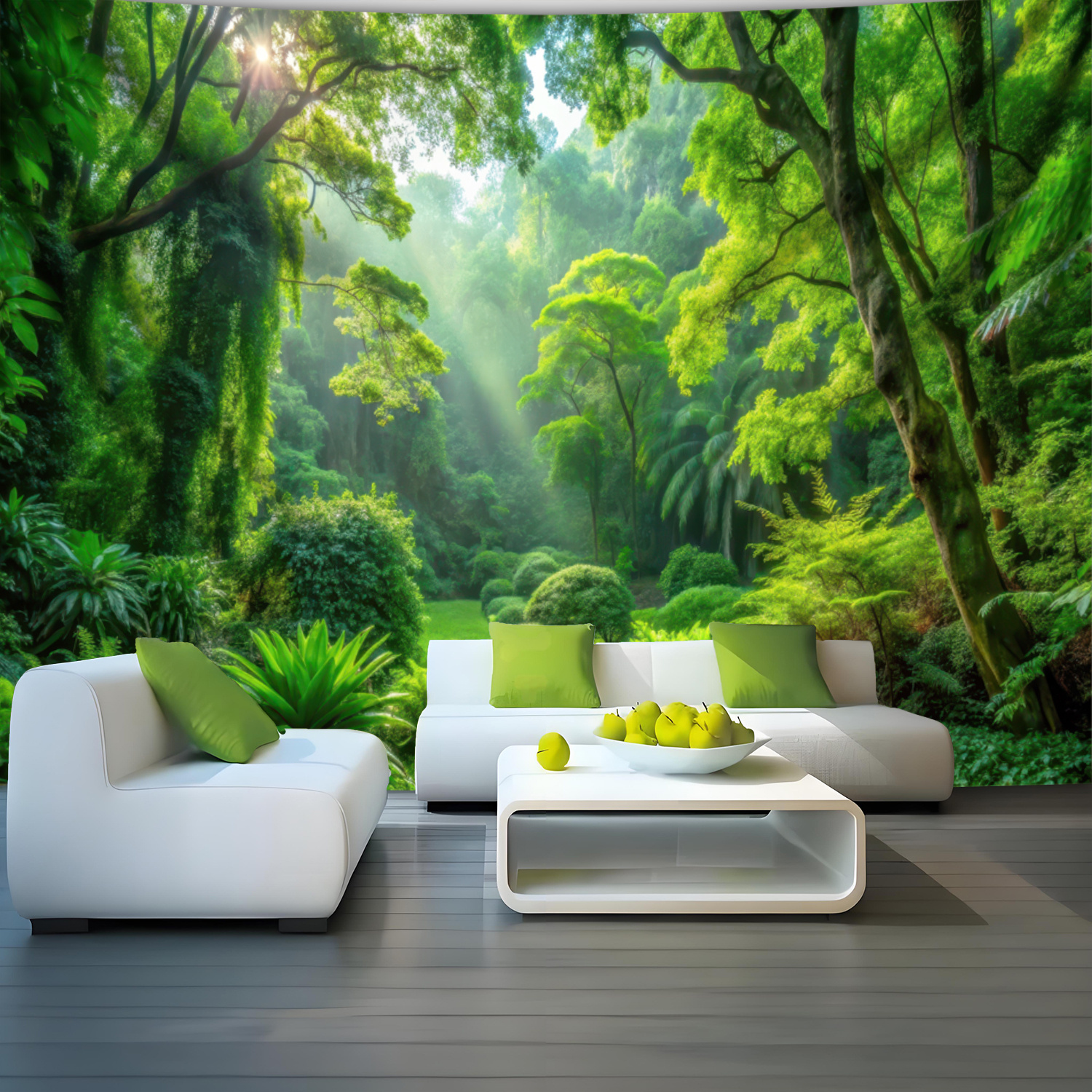 Aesthetic Natural Forest Landscape Printed Large Tapestry Polyester Wall Hanging Decoration For Living Room Bedroom Party Includes Free Hanging Clips_voghion.com