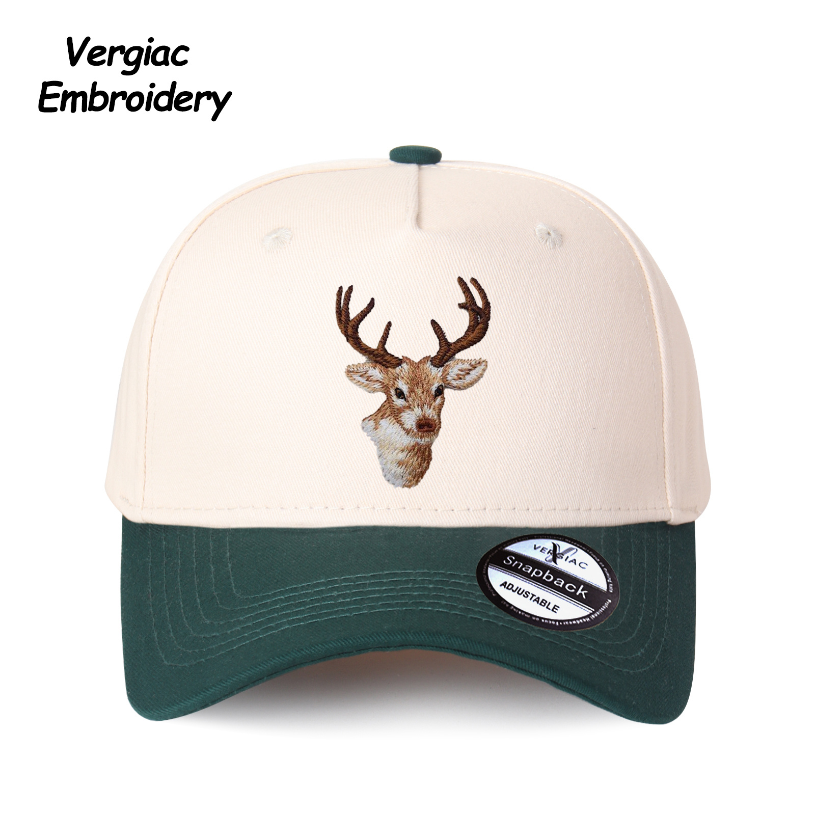 Deer Head Embroidered Trucker Hat product details