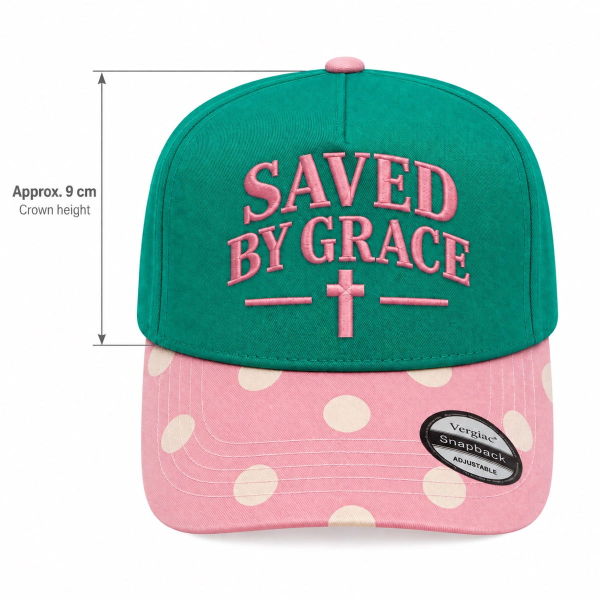 Saved By Grace 5-Panel Trucker Hat product details