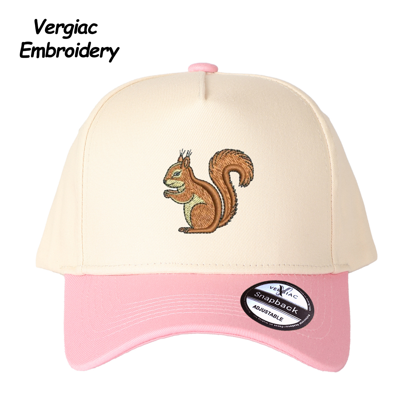 Squirrel Embroidered Trucker Hat product details