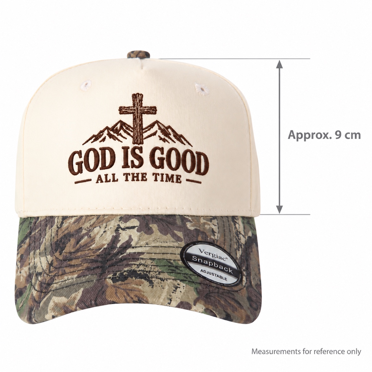 God Is Good All The Time 5-Panel Trucker Hat product details