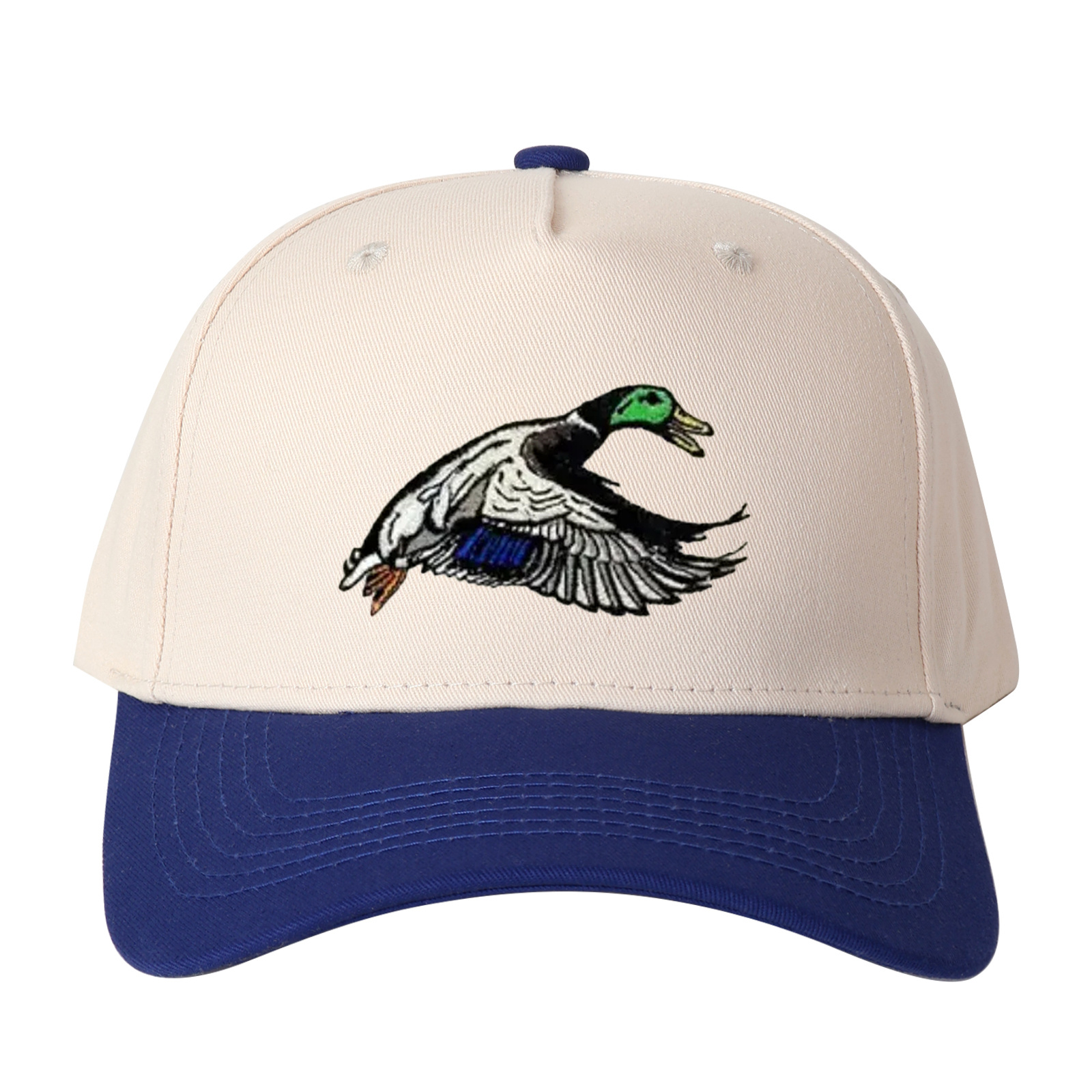 Flying Mallard Duck Embroidered Trucker Hat product details