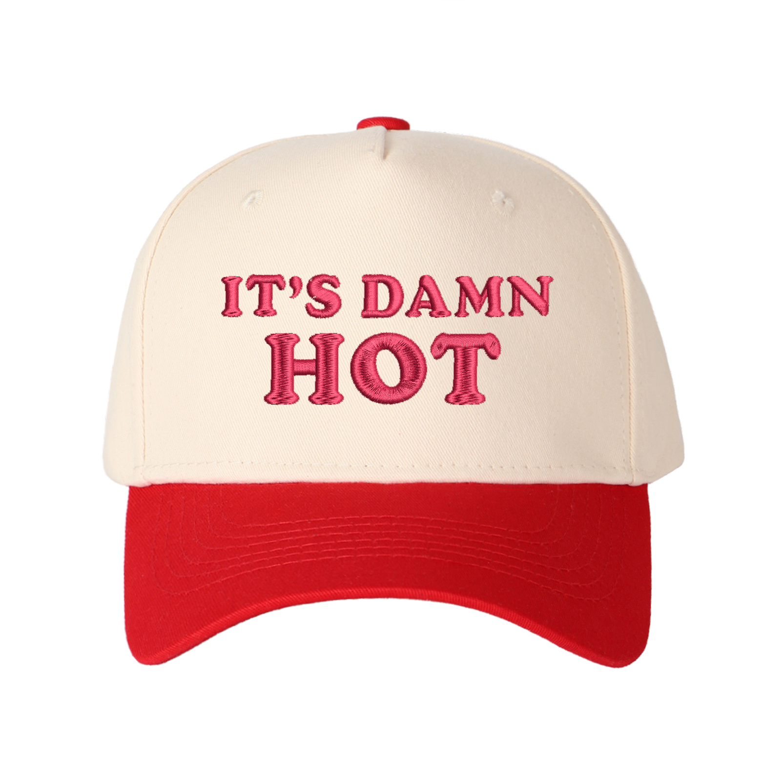 It's Damn Hot Embroidered Trucker Hat product details
