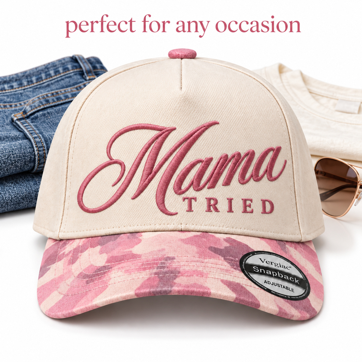 Mama Tried 5-Panel Trucker Hat product details