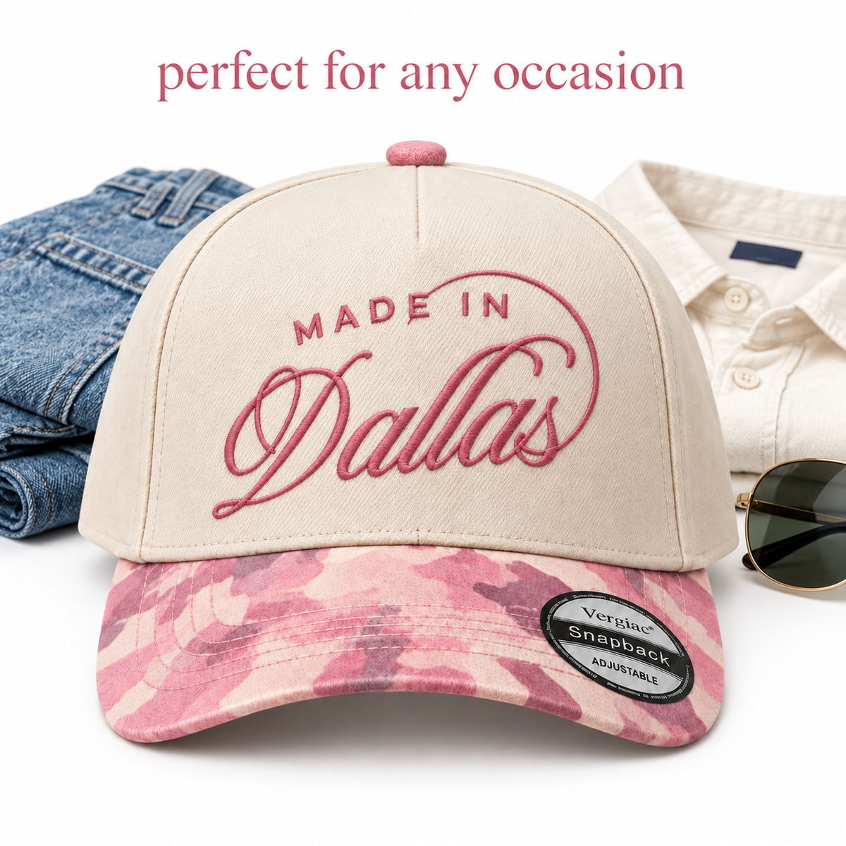 Made In Dallas 5-Panel Trucker Hat product details