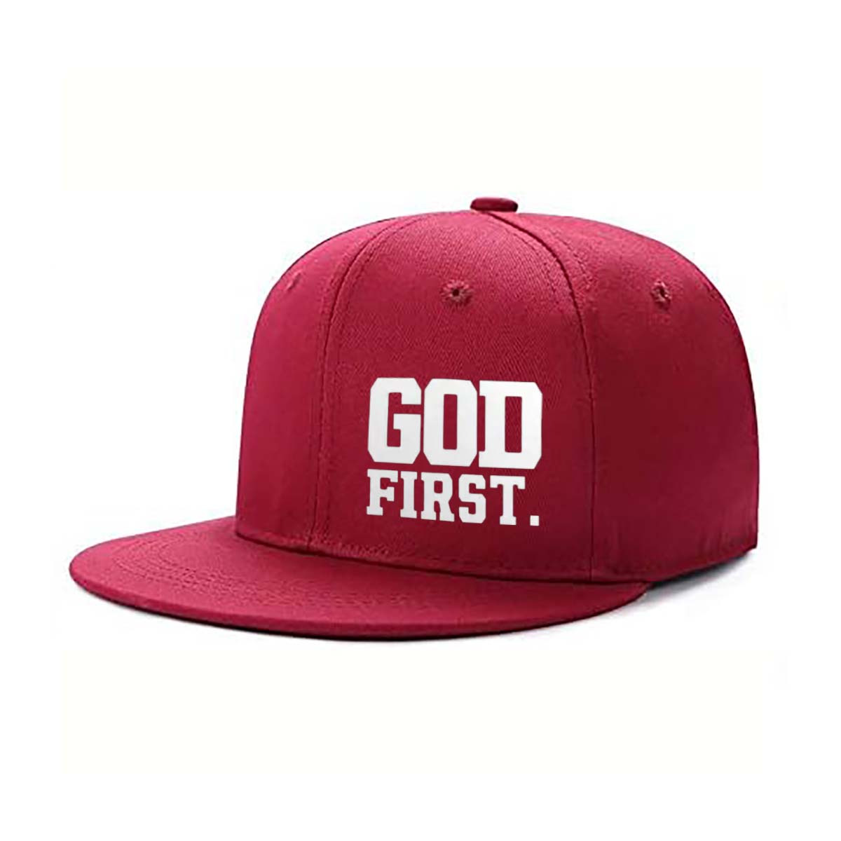 God First. Embroidered Trucker Hat product details