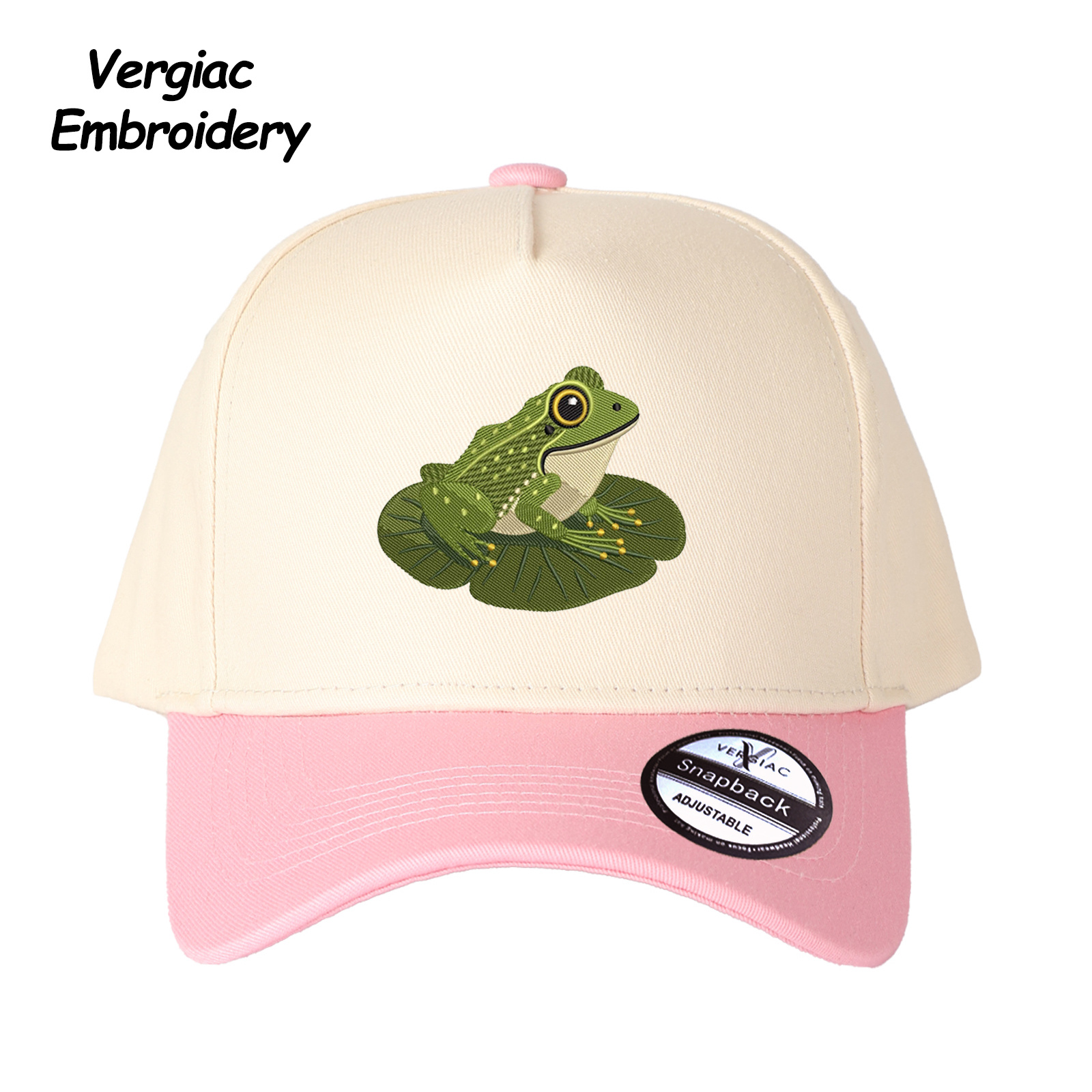 Frog Embroidered Trucker Hat product details