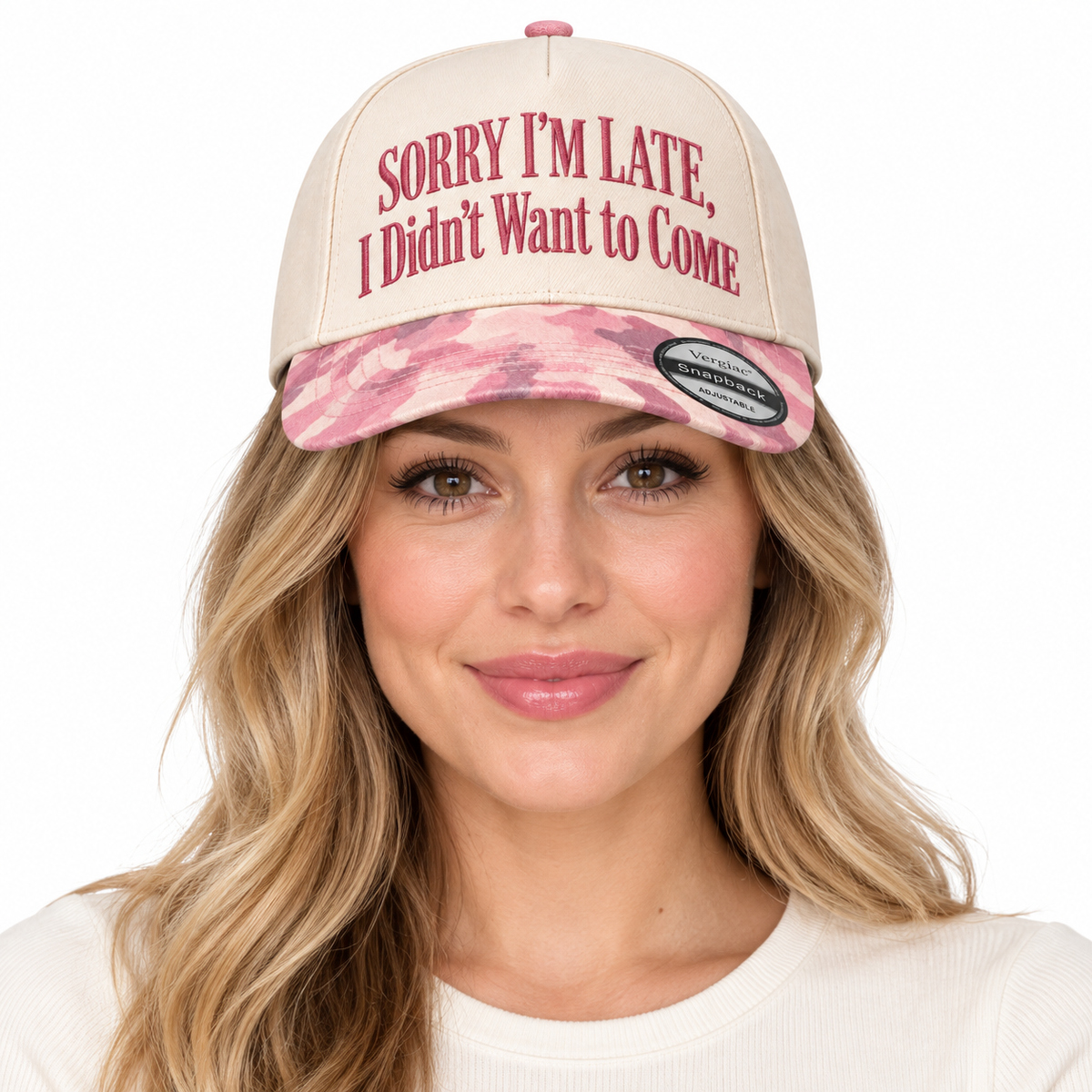 Sorry I'm Late I Didn't Want To Come 5-Panel Trucker Hat product details