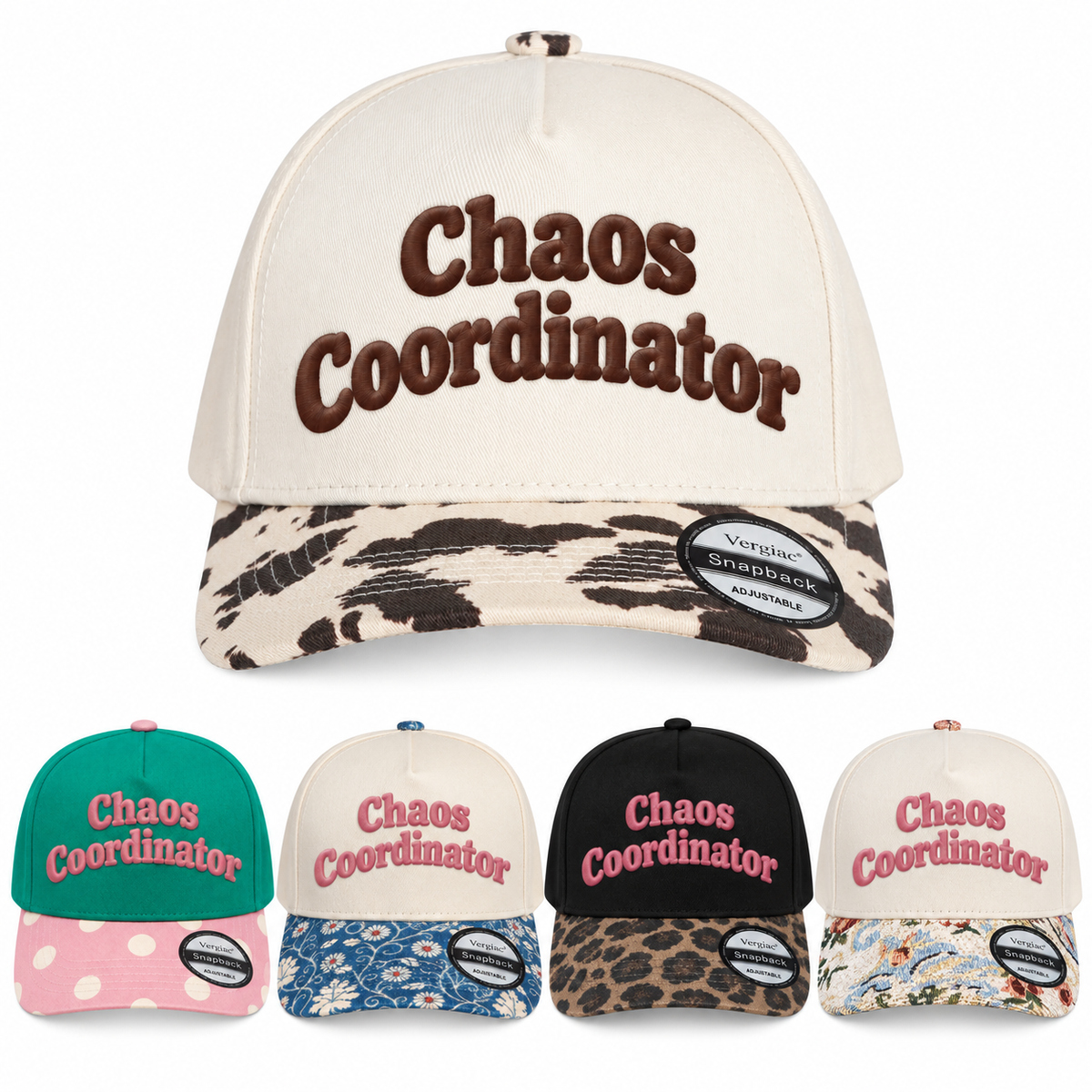 Chaos Coordinator Rounded 5-Panel Trucker Hat product details