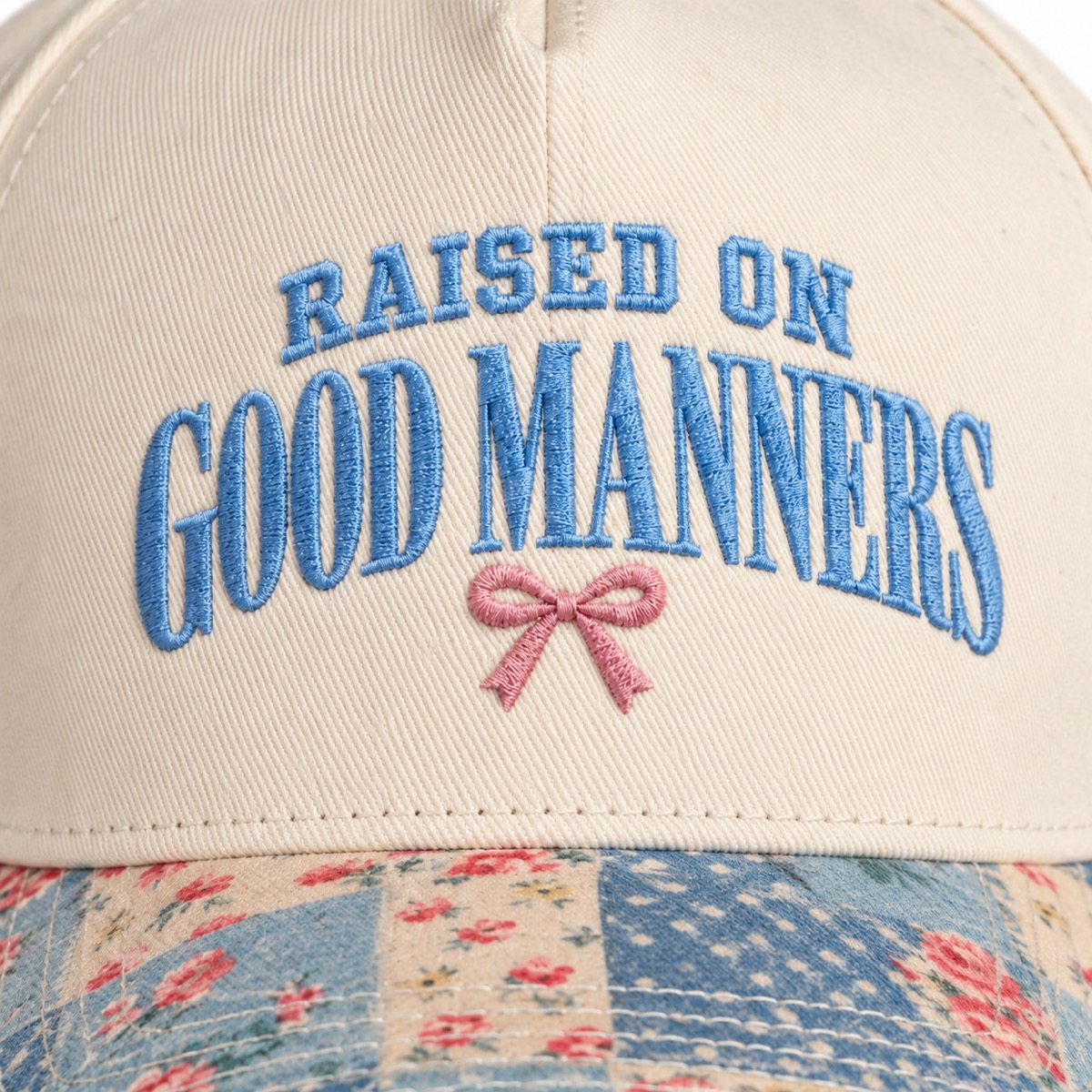 Raised On Good Manners 5-Panel Trucker Hat product details
