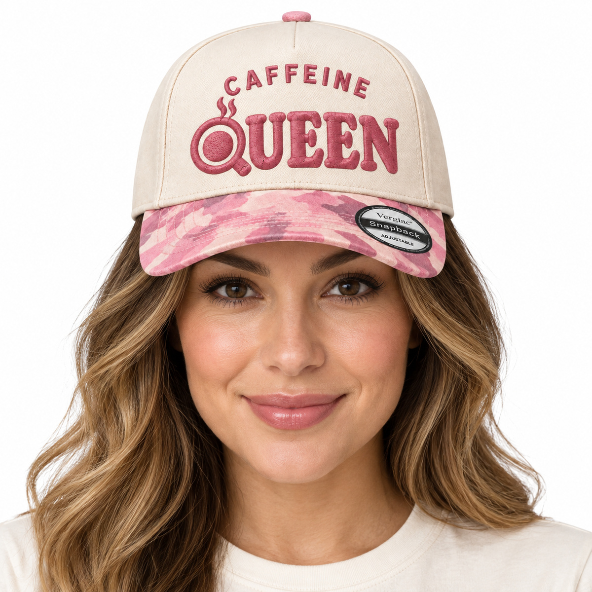 Caffeine Queen Coffee 5-Panel Trucker Hat product details