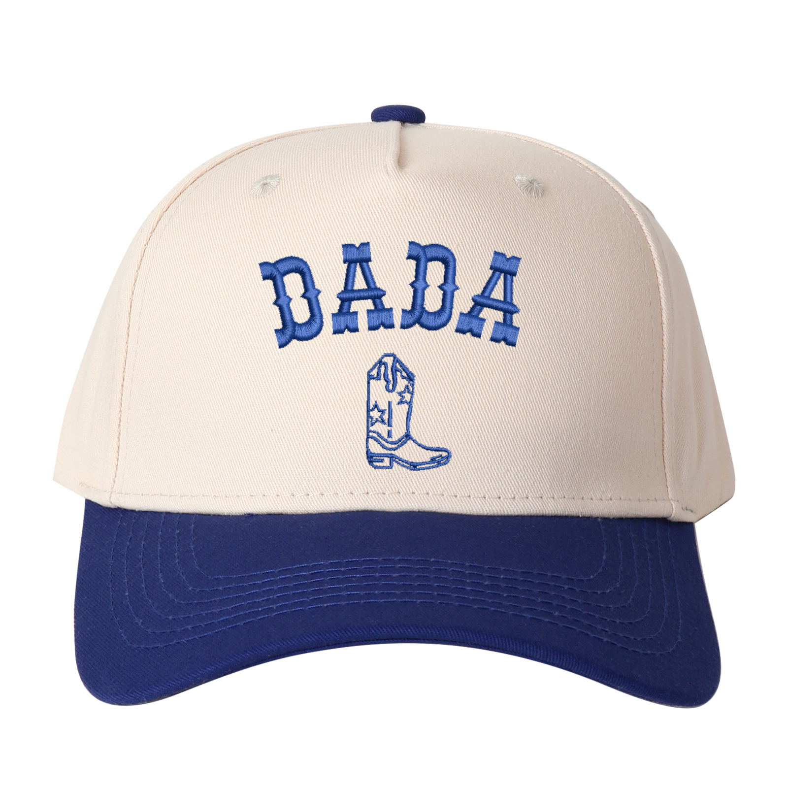 Father's Day Arched Dada Letter And Boot Embroidered Trucker Hat product details