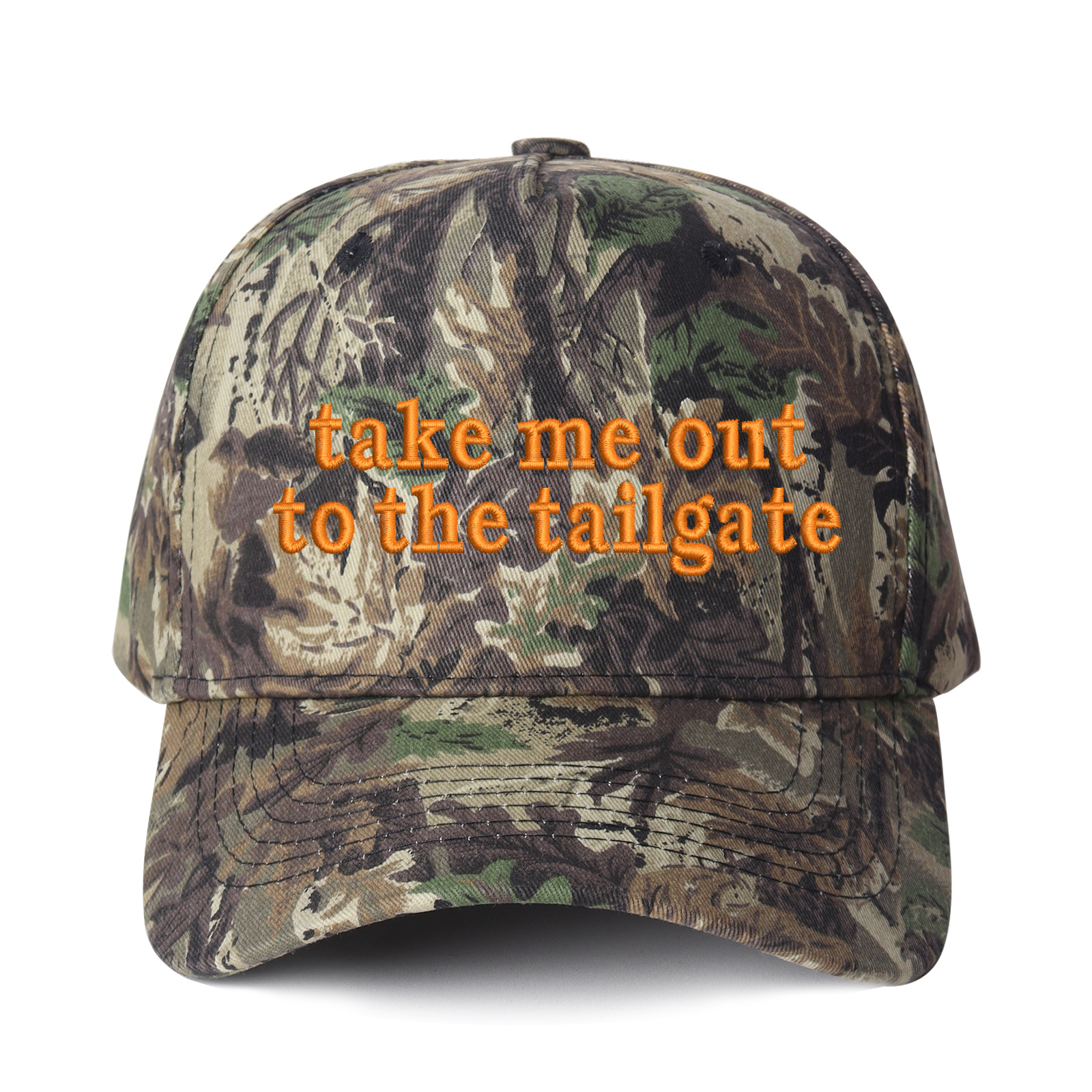 Take Me Out To The Tailgate Embroidered Trucker Hat product details