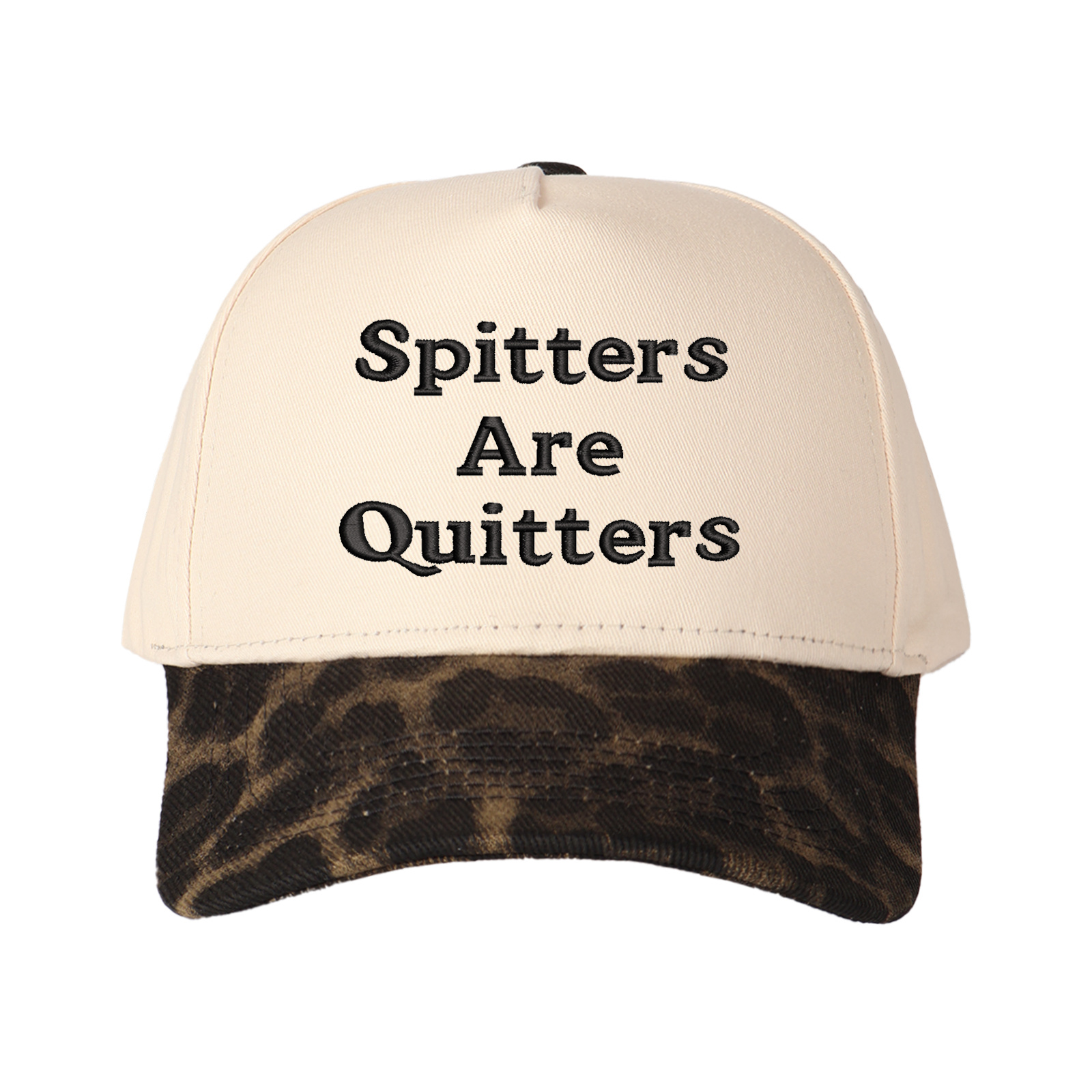 Spitters Are Quitters Embroidered Trucker Hat product details