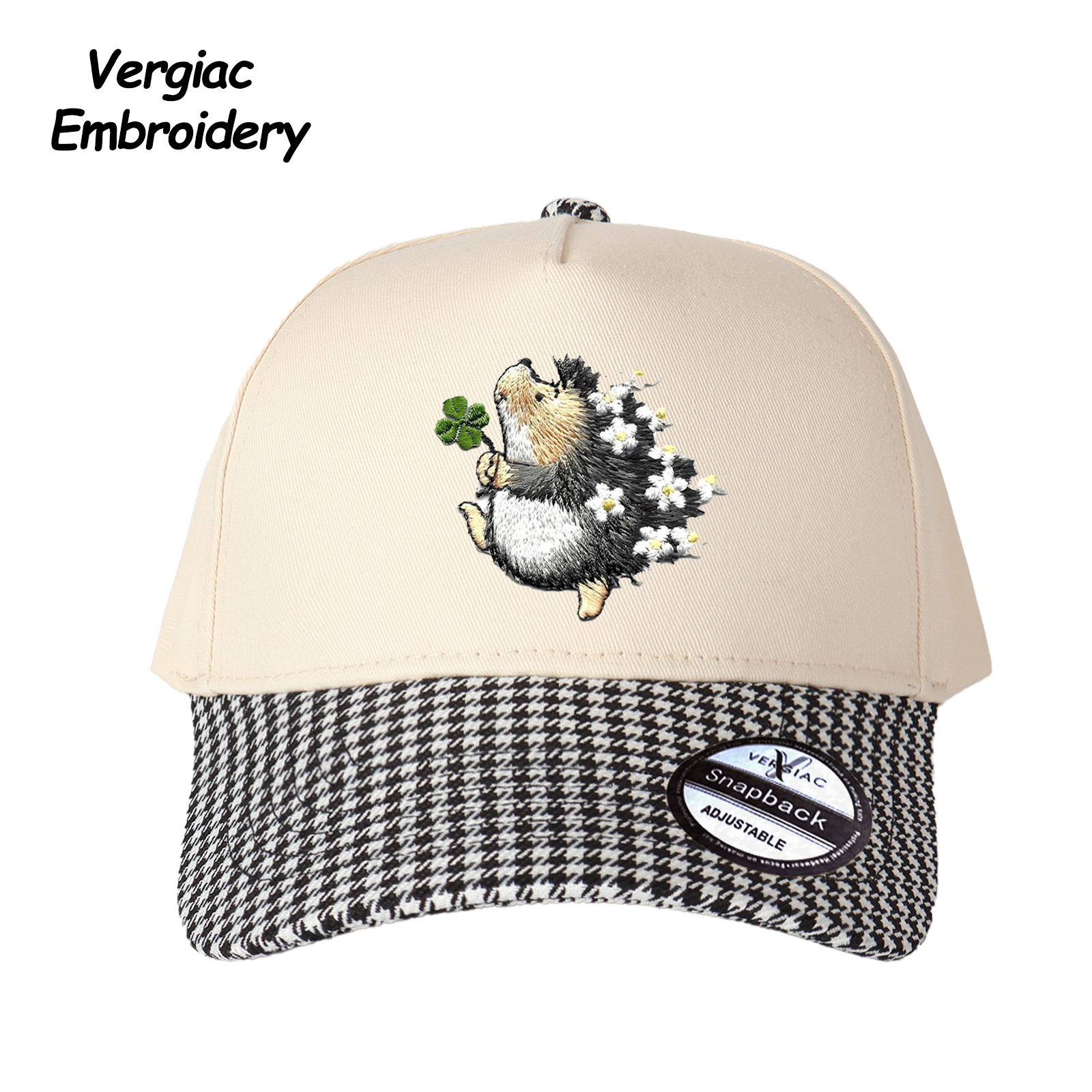 Hedgehog Embroidered Trucker Hat product details