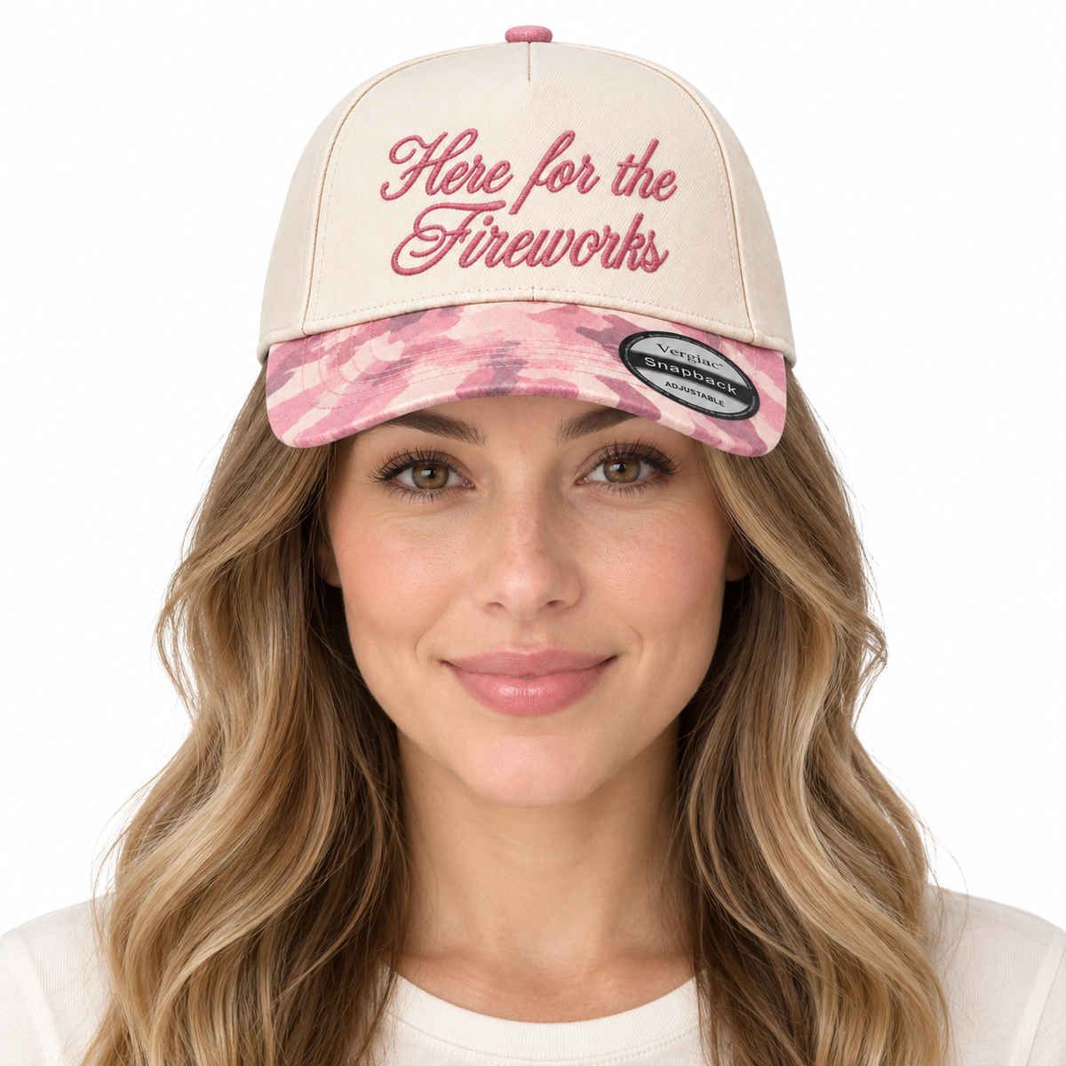 Here For The Fireworks 5-Panel Trucker Hat product details