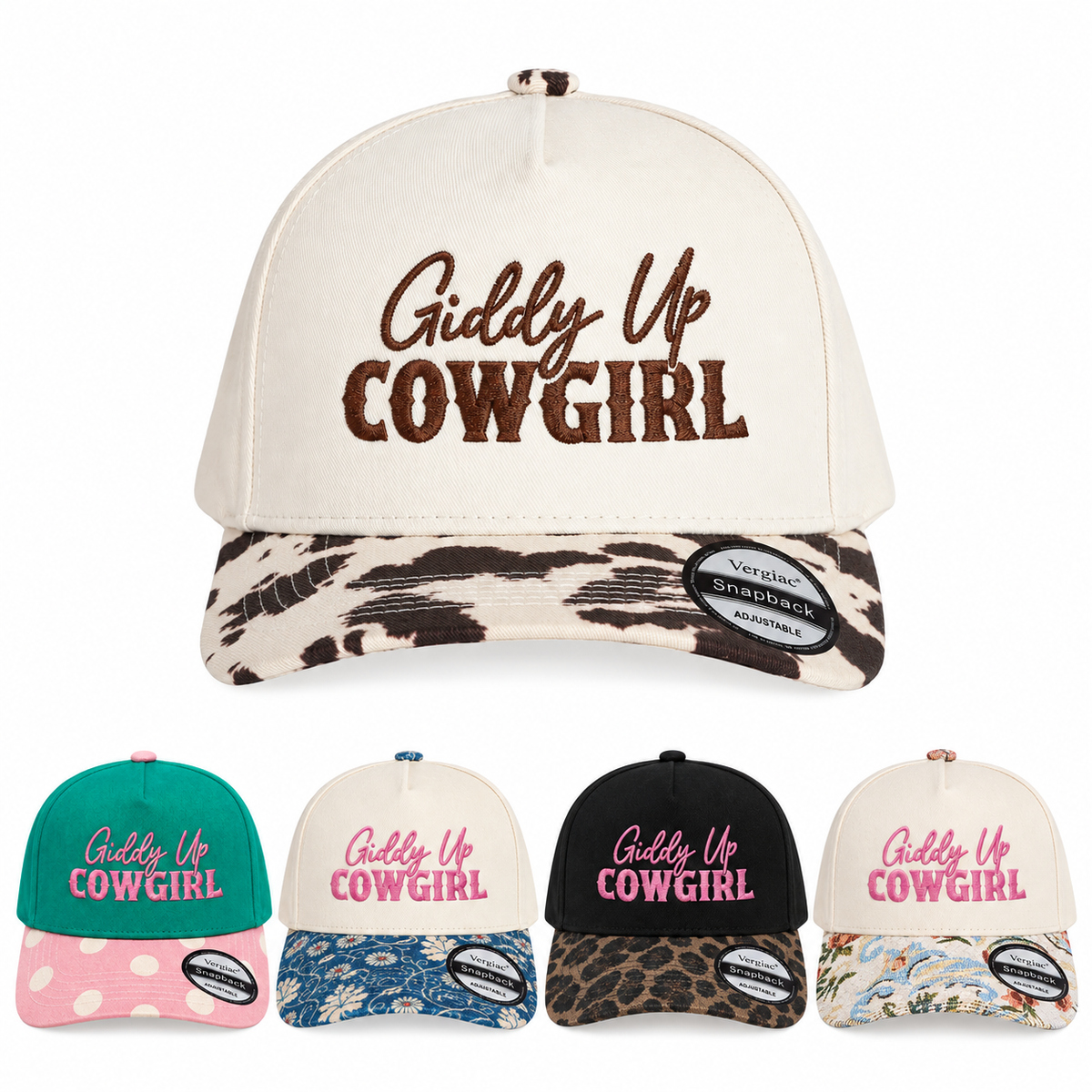 Giddy Up Cowgirl 5-Panel Trucker Hat product details