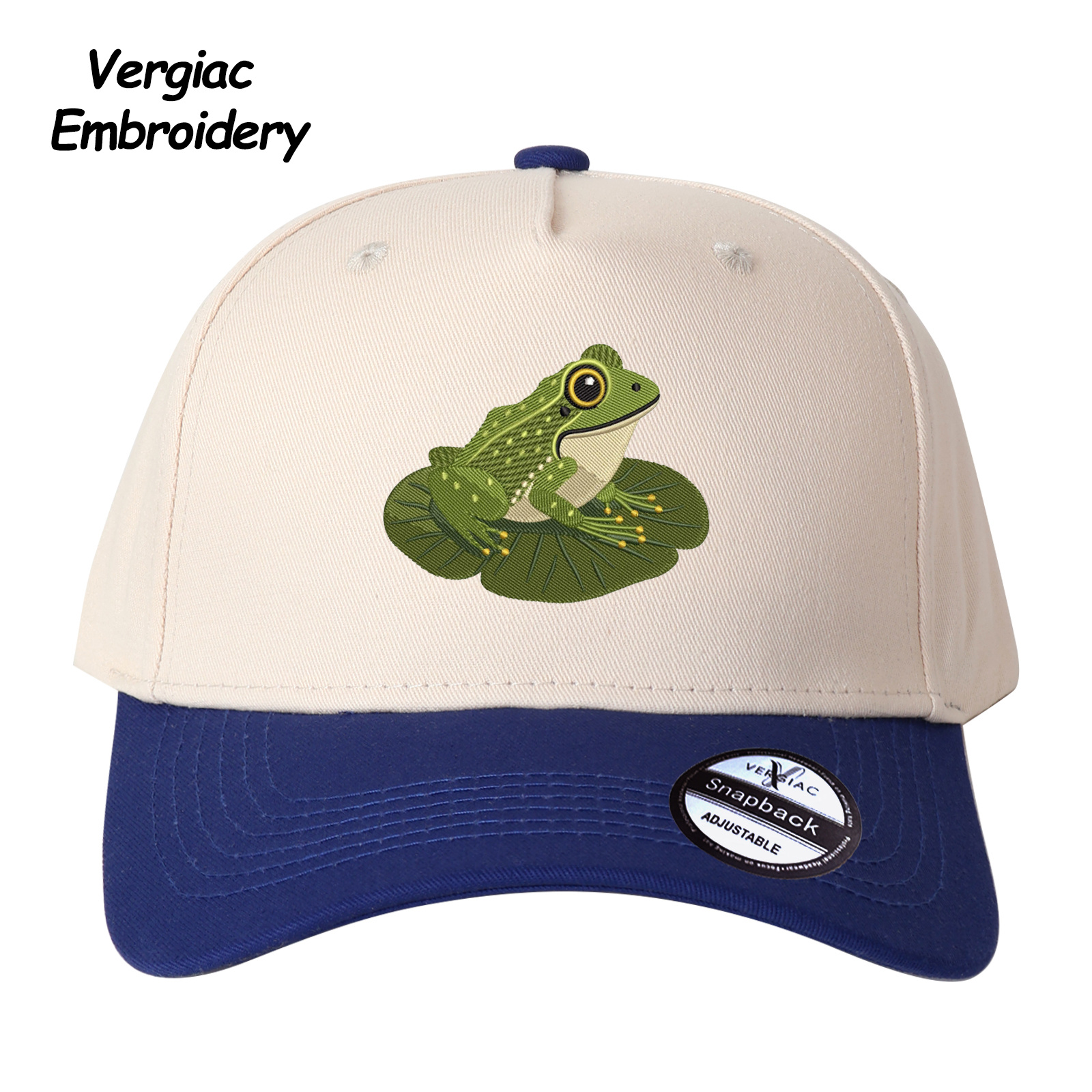 Frog Embroidered Trucker Hat product details