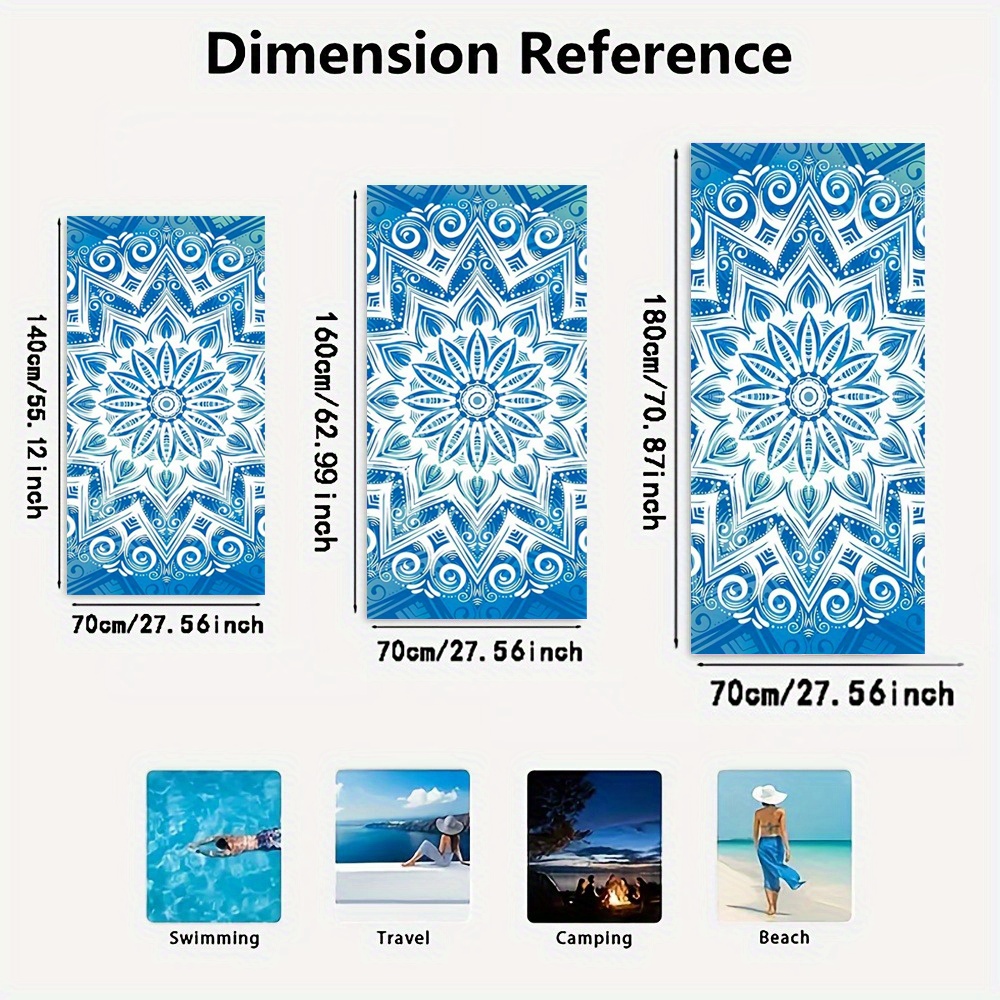 Stilvolles Strandtuch aus Mikrofaser mit Leopardenmuster, schnelltrocknend, 1 Stück, leicht und bequem, ideal zum Schwimmen, Yoga und Surfen, braun-schwarz gemustert, maschinenwaschbar_voghion.com