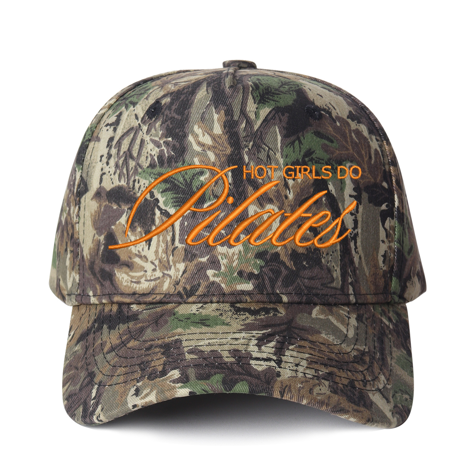 Hot Girls Do Pilates Embroidered Trucker Hat product details