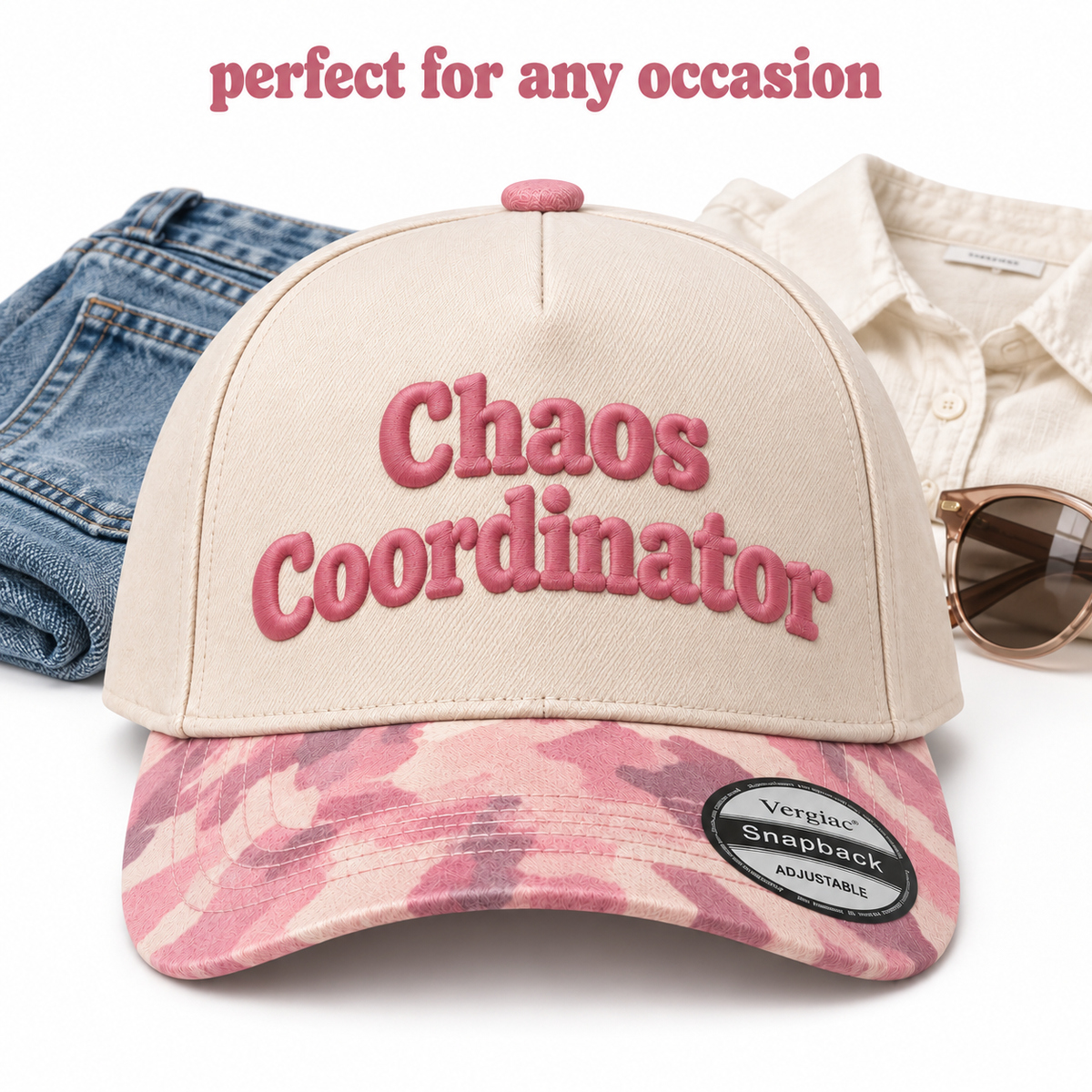 Chaos Coordinator Rounded 5-Panel Trucker Hat product details