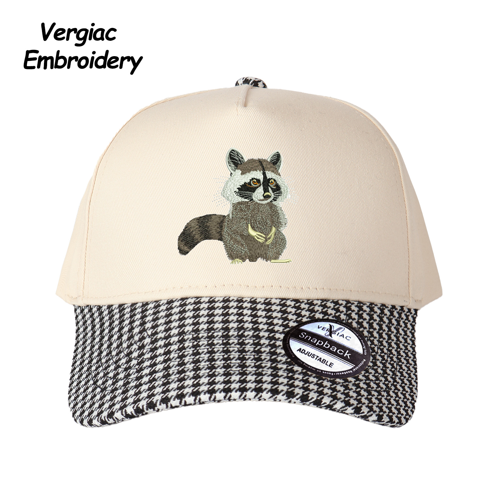 Raccoon Embroidered Trucker Hat product details