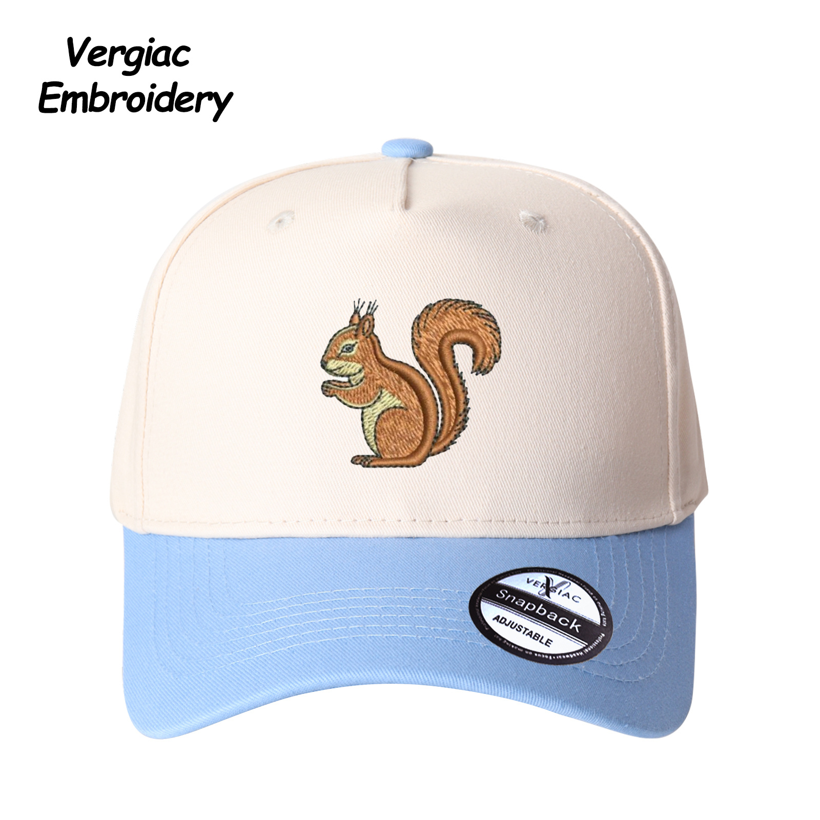 Squirrel Embroidered Trucker Hat product details