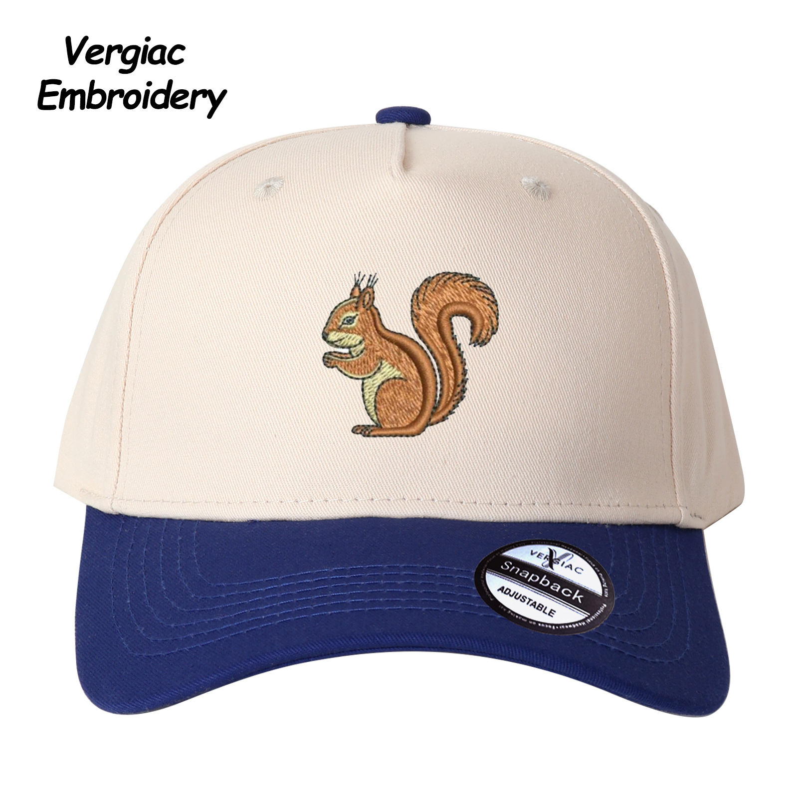 Squirrel Embroidered Trucker Hat product details