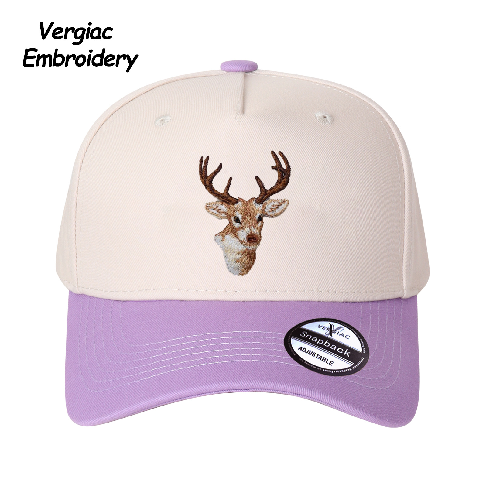 Deer Head Embroidered Trucker Hat product details