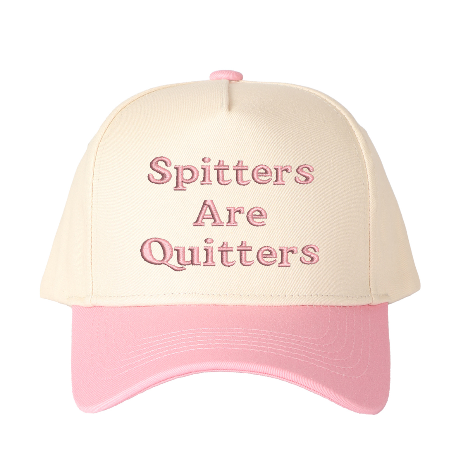 Spitters Are Quitters Embroidered Trucker Hat product details