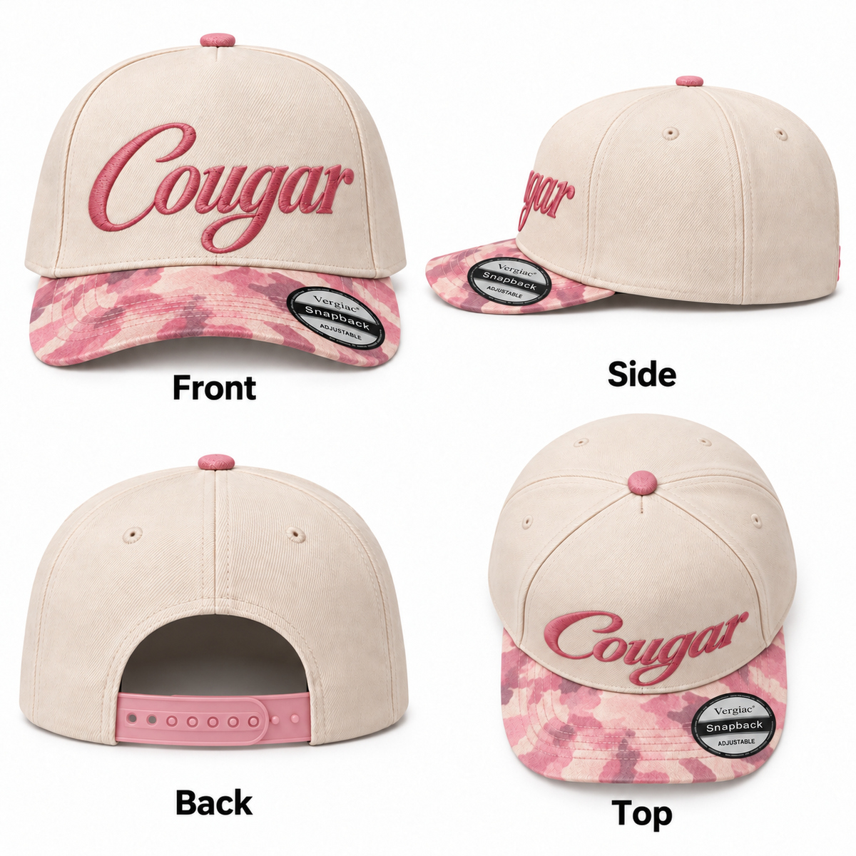 Cougar 5-Panel Trucker Hat product details