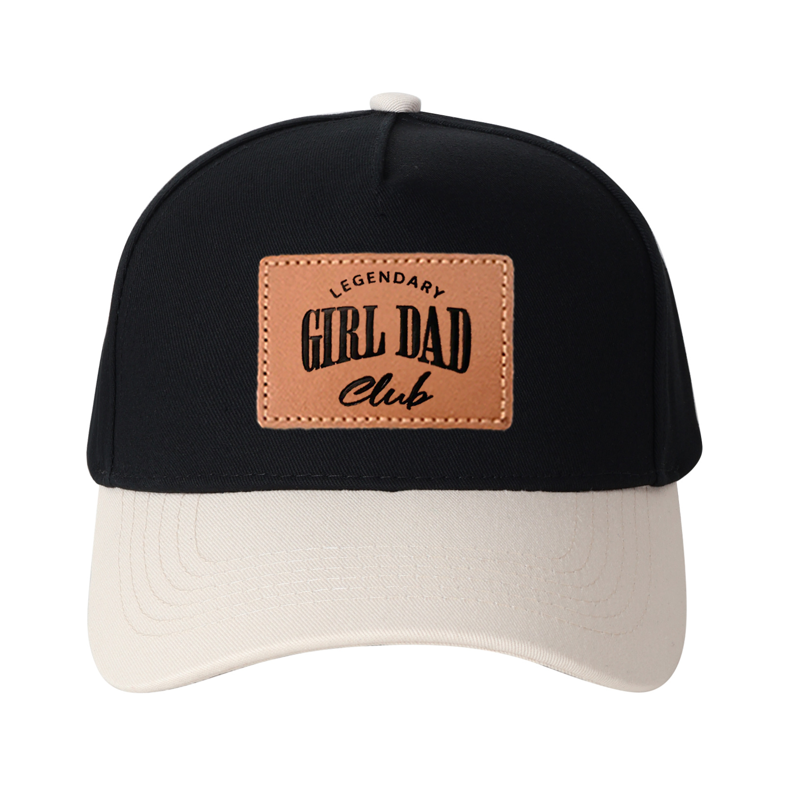 Legendary Girl Dad Club Leather Patch Trucker Hat product details