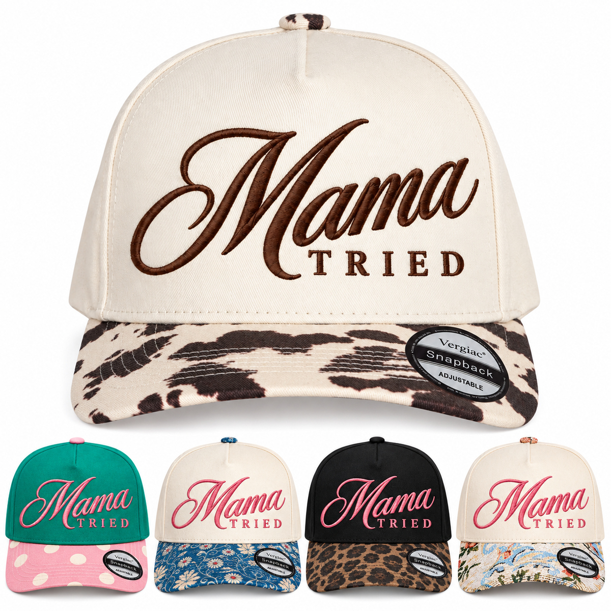Mama Tried 5-Panel Trucker Hat product details