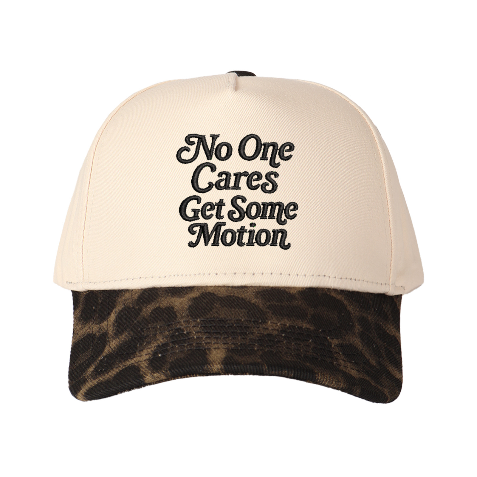No One Cares Get Some Metion Embroidered Trucker Hat product details