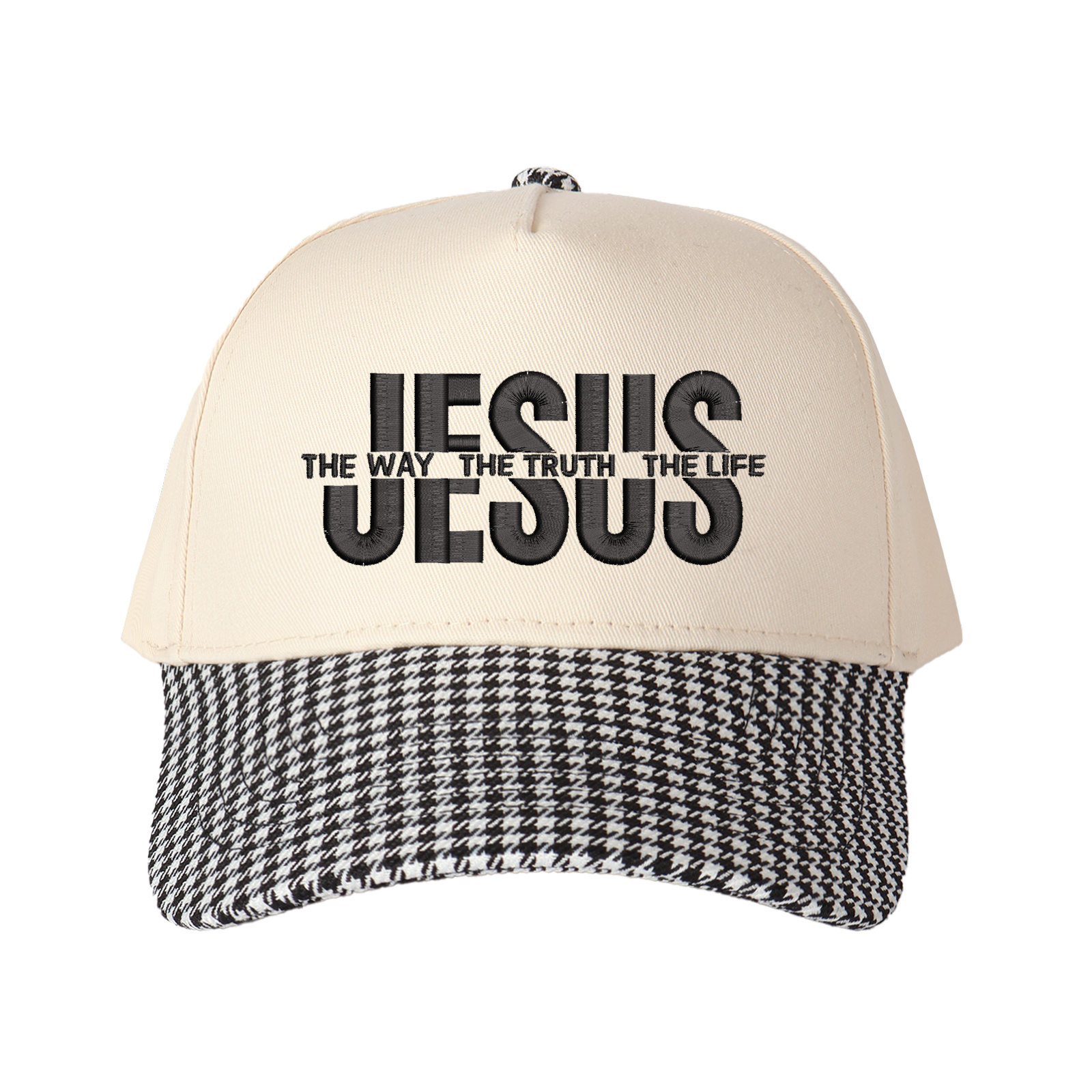 Jesus The Way The Truth The Life Embroidered Trucker Hat product details