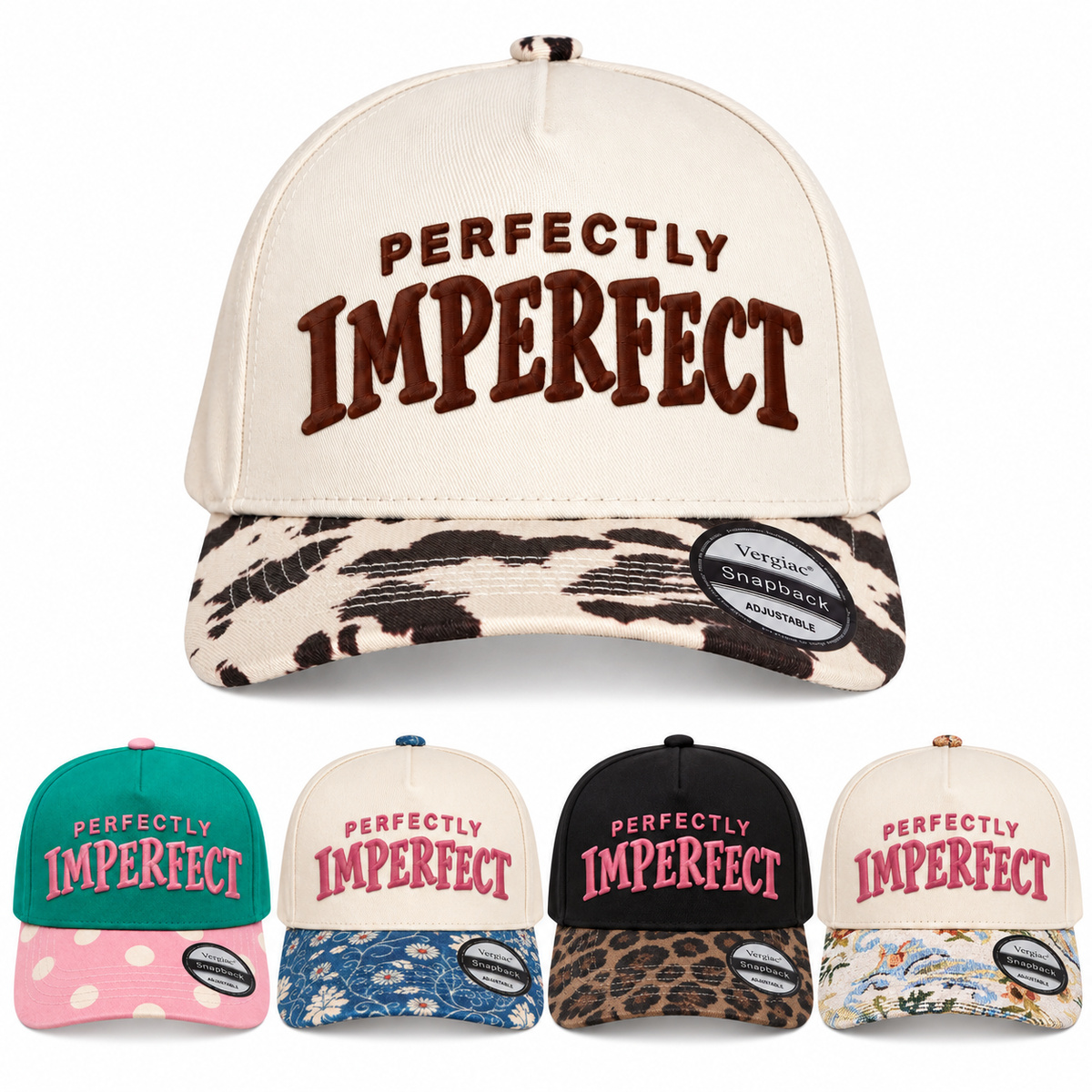 Perfectly Imperfect Vintage 5-Panel Trucker Hat product details