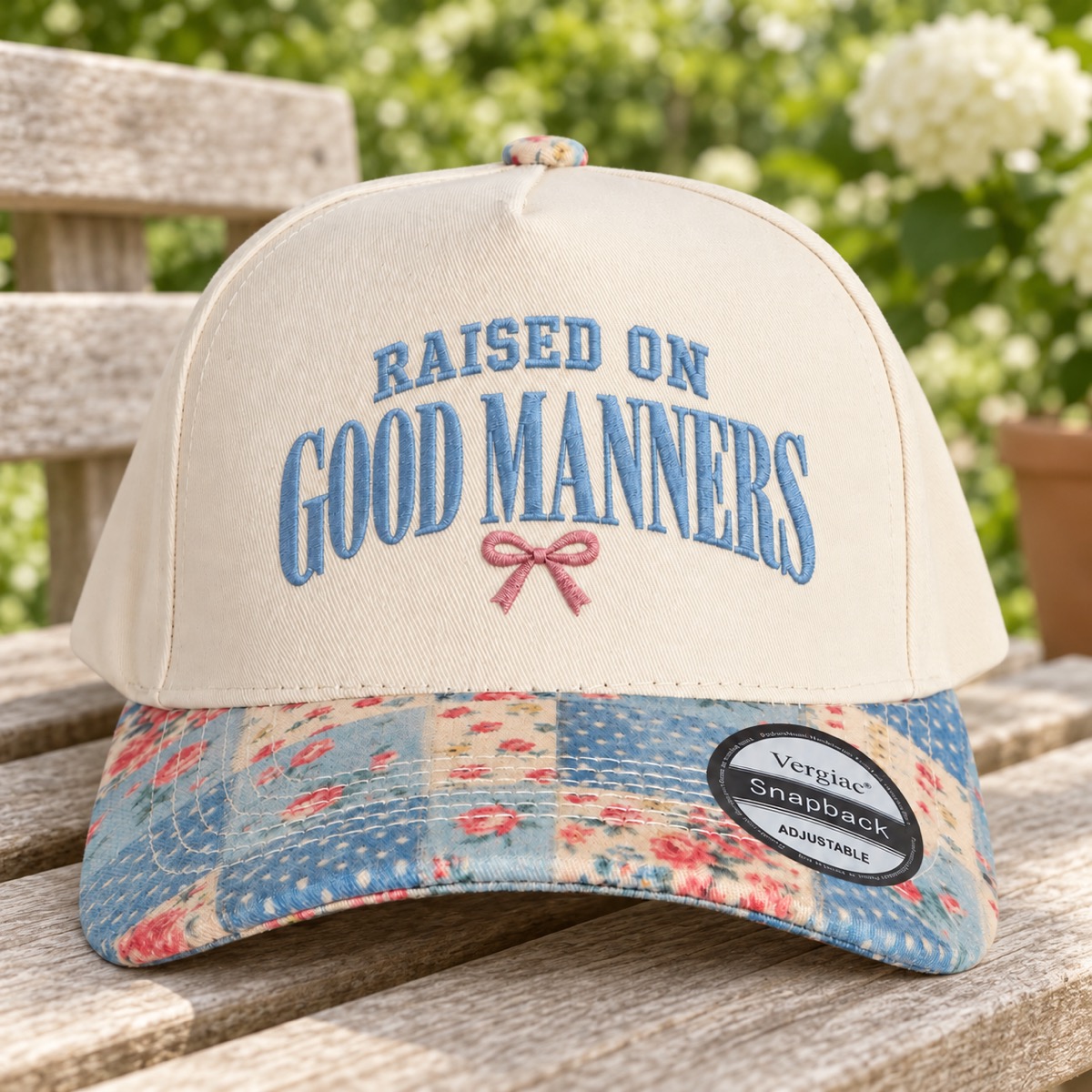 Raised On Good Manners 5-Panel Trucker Hat product details