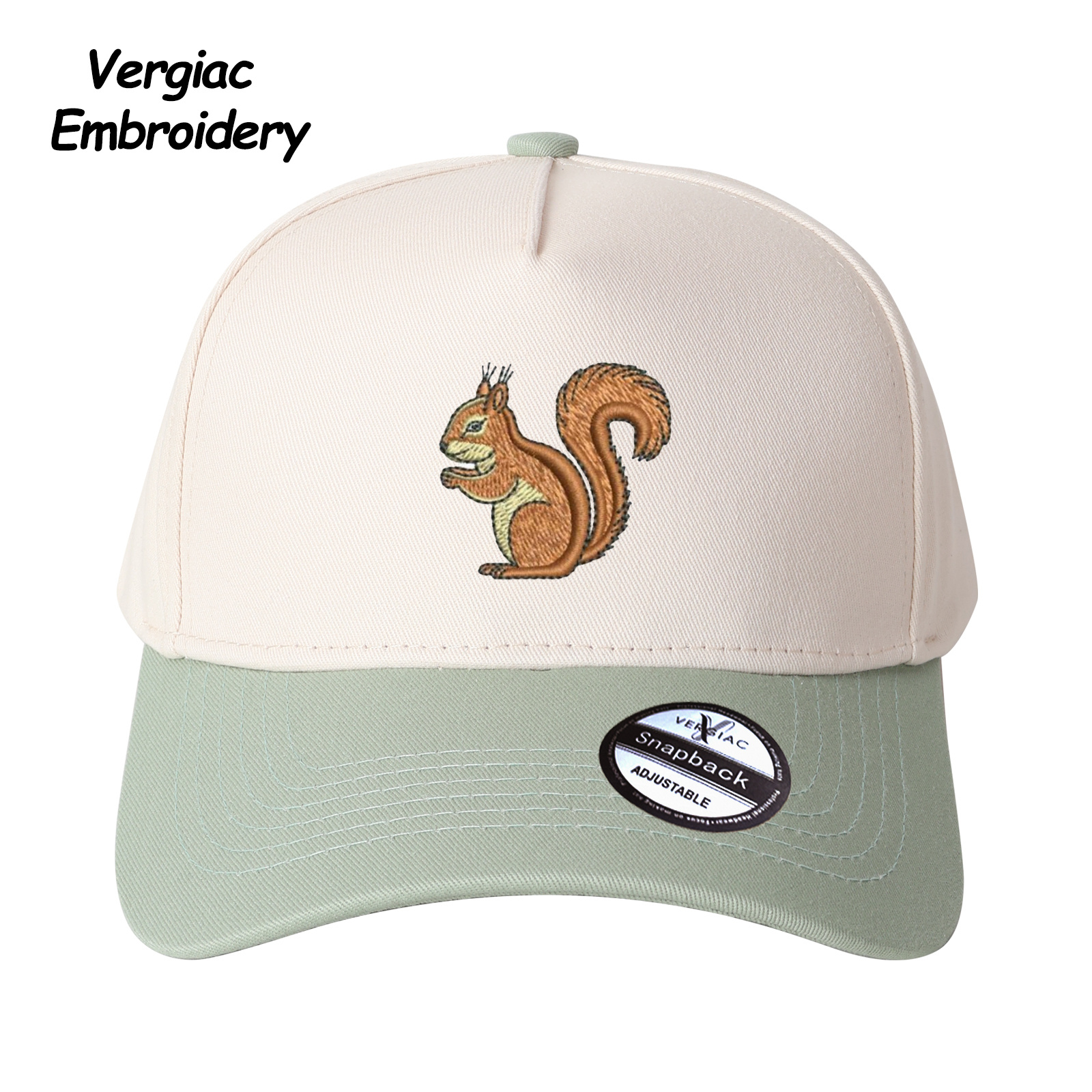 Squirrel Embroidered Trucker Hat product details