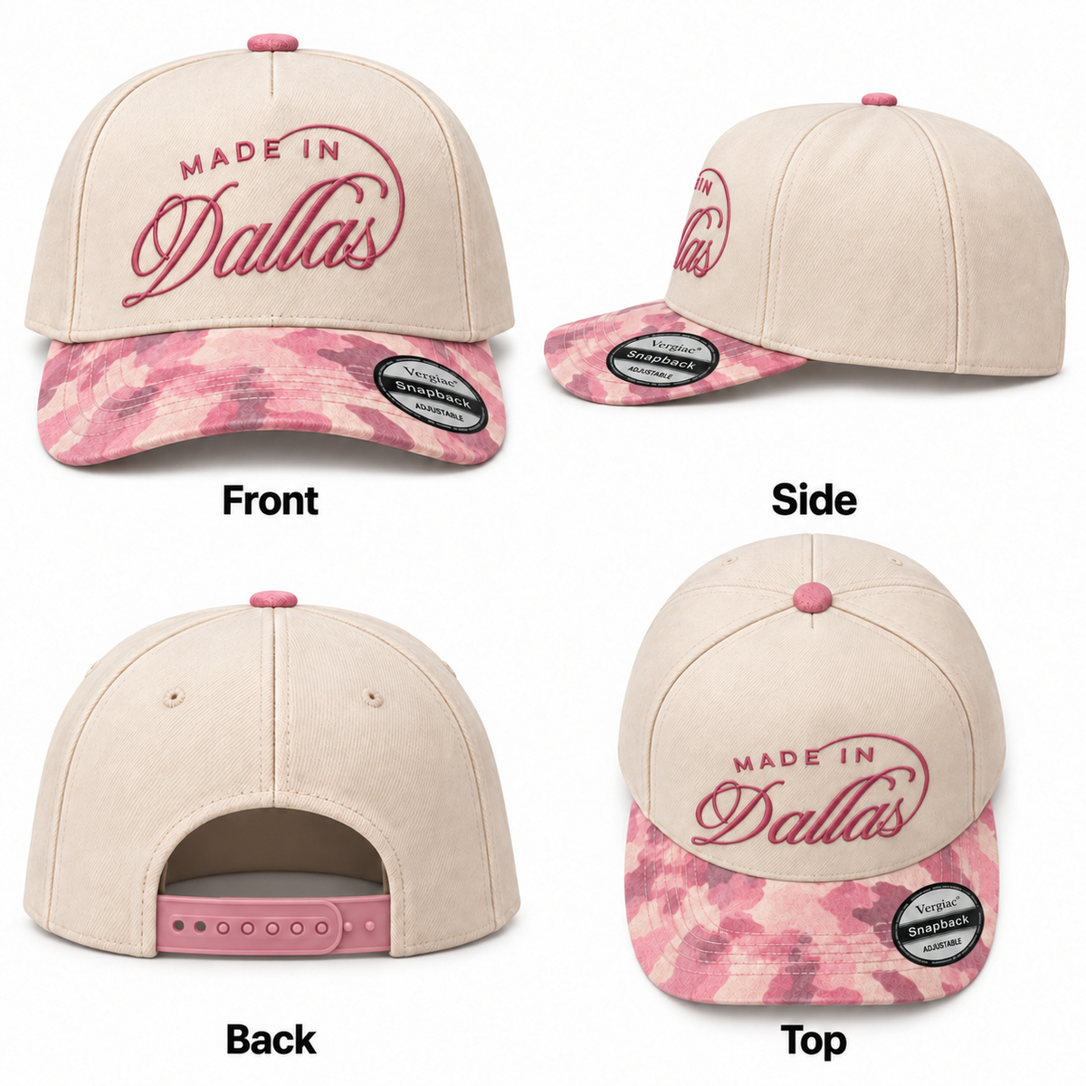 Made In Dallas 5-Panel Trucker Hat product details