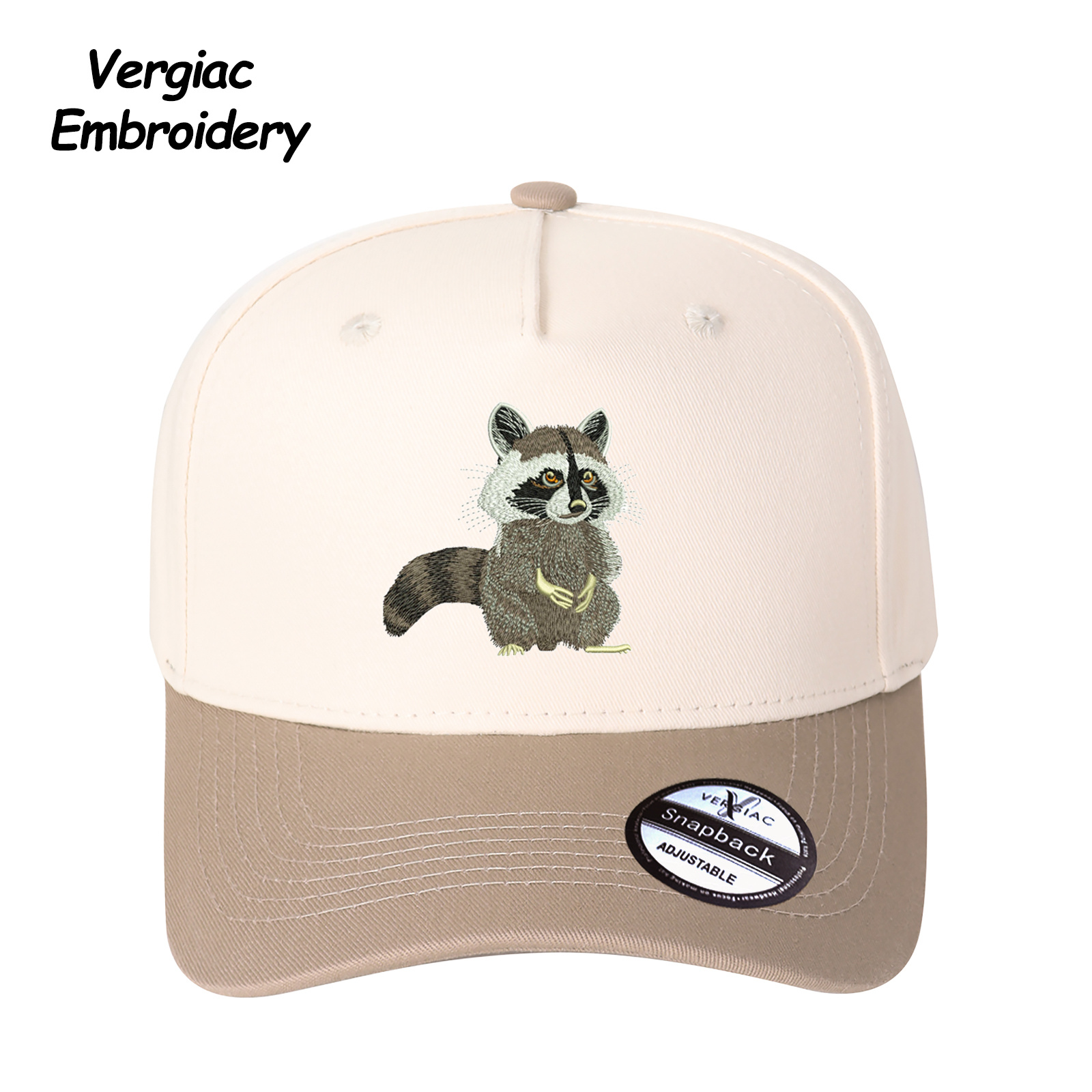 Raccoon Embroidered Trucker Hat product details