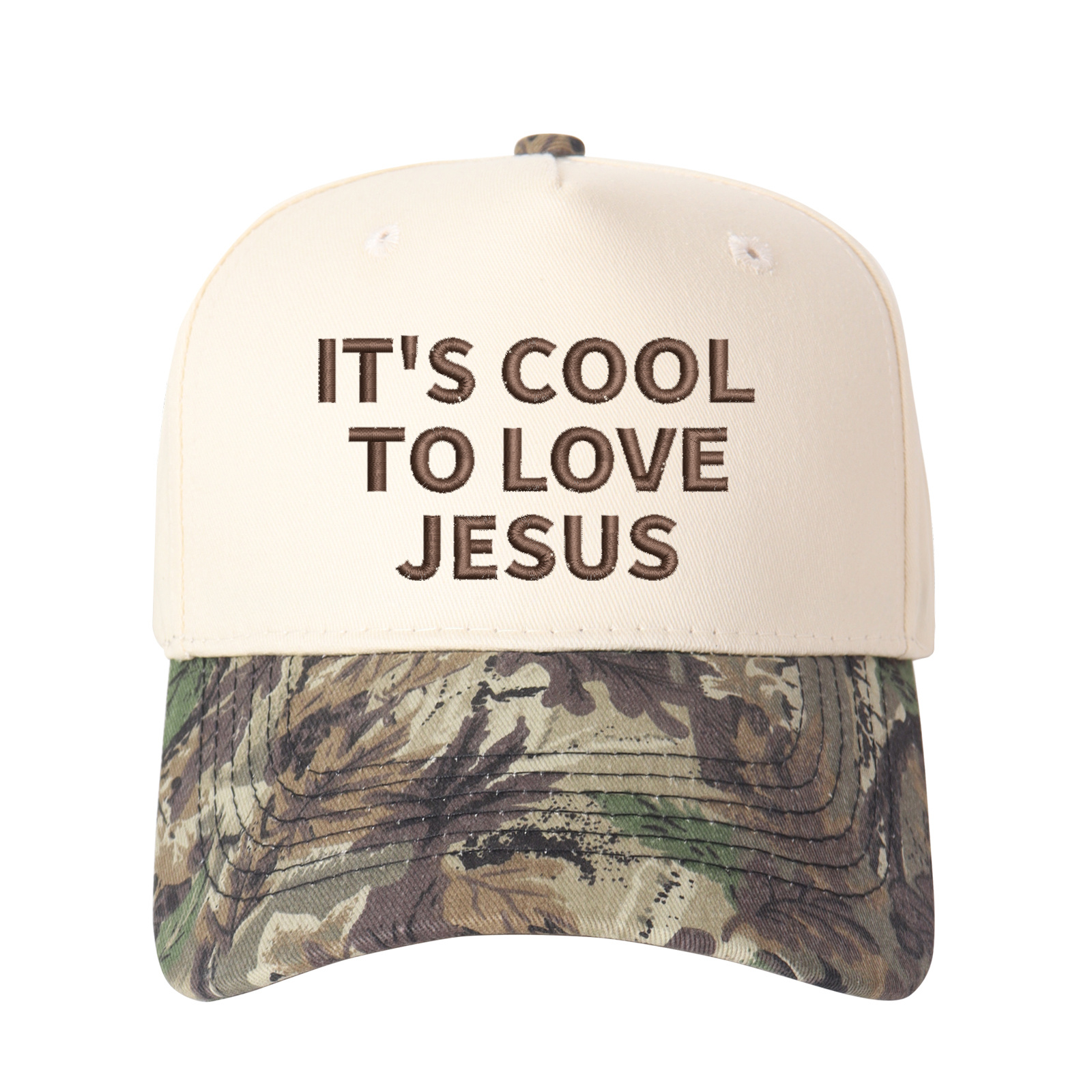 It's Cool To Love Jesus Embroidered Trucker Hat product details