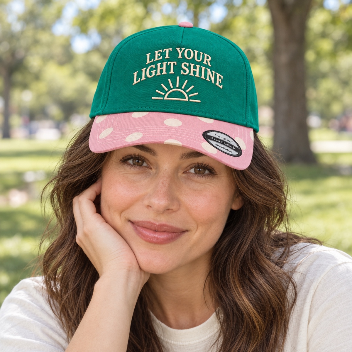 Let Your Light Shine 5-Panel Trucker Hat product details