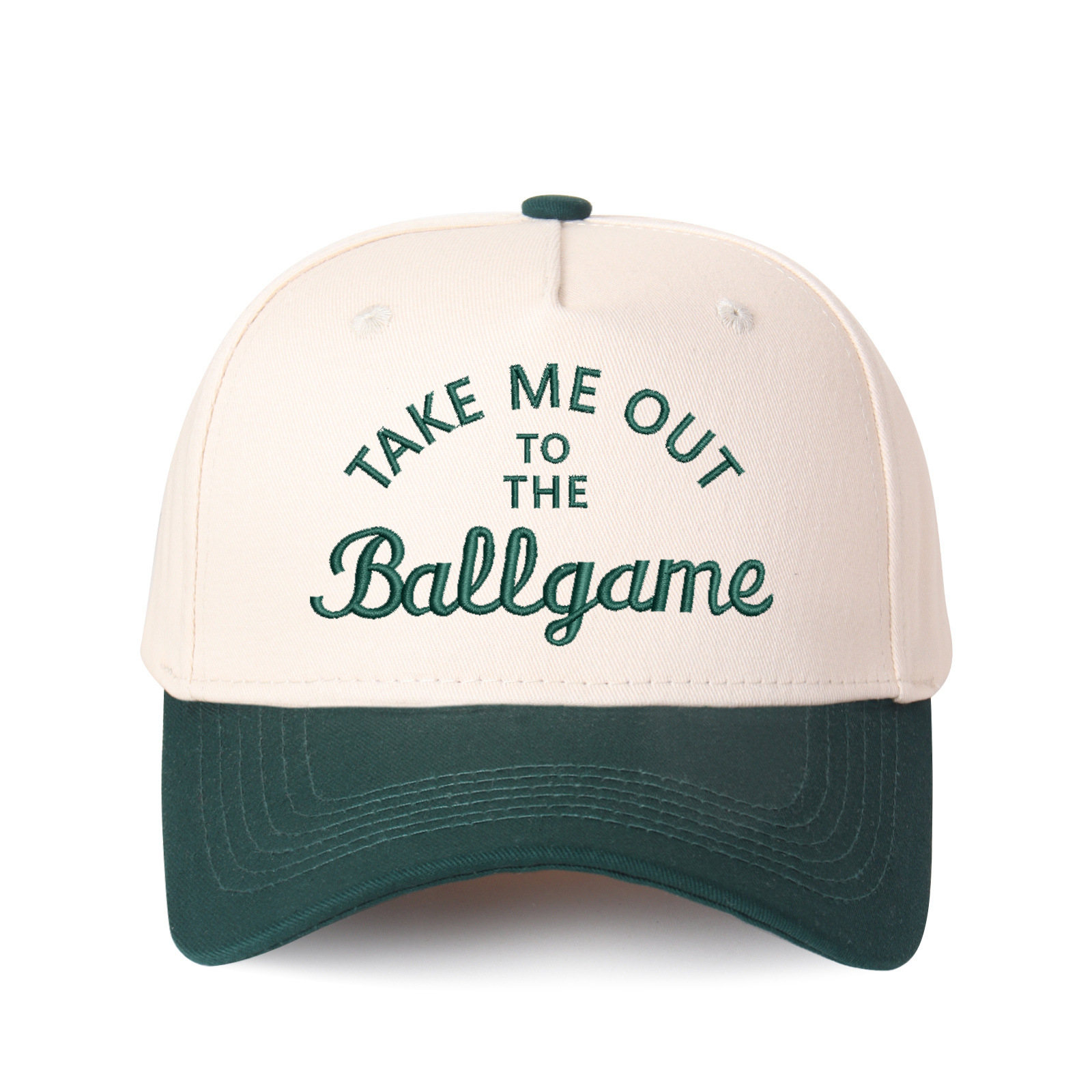 Take Me Out To The Ballgame Embroidered Trucker Hat product details